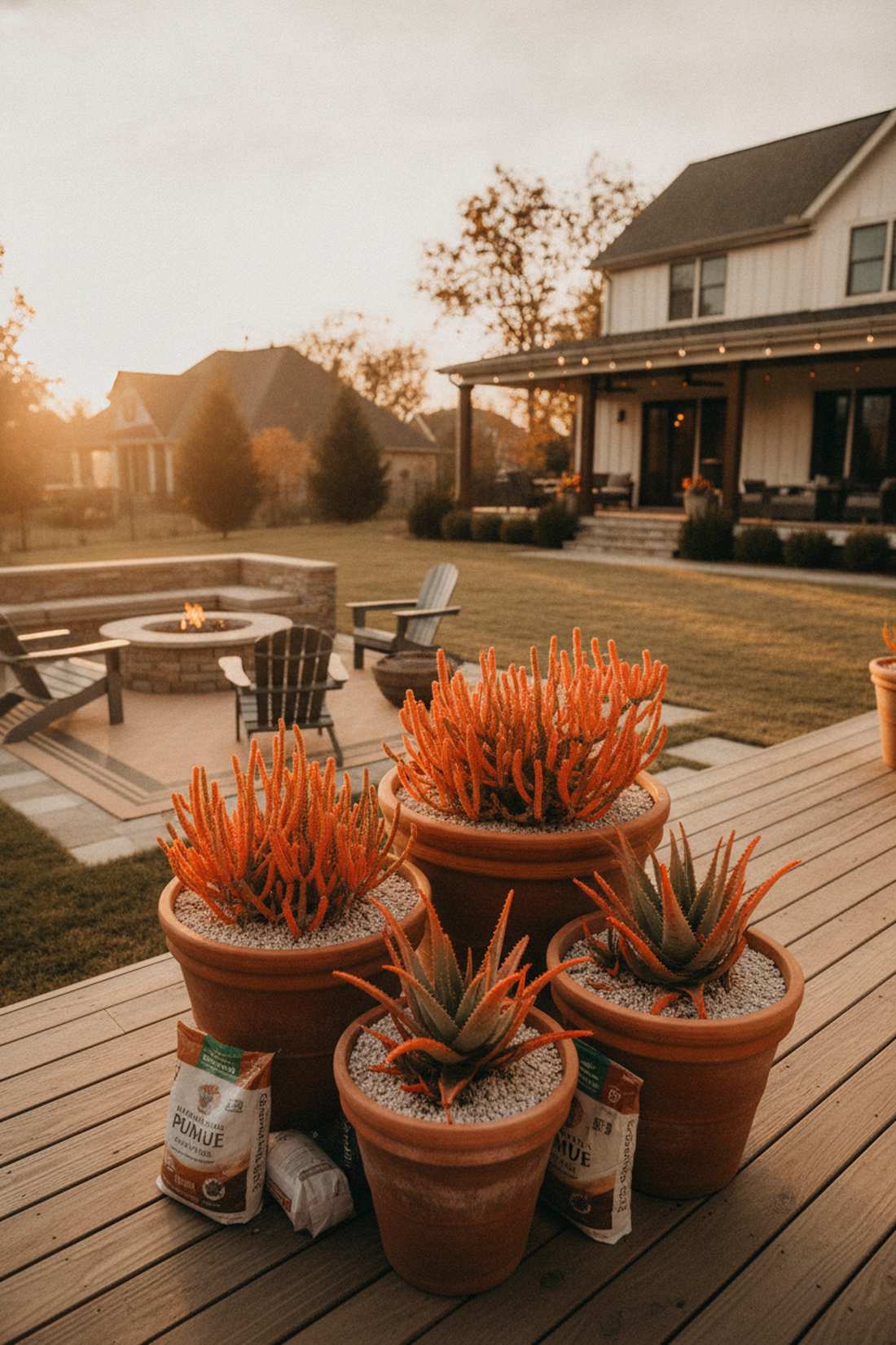orange and coral sunset palette