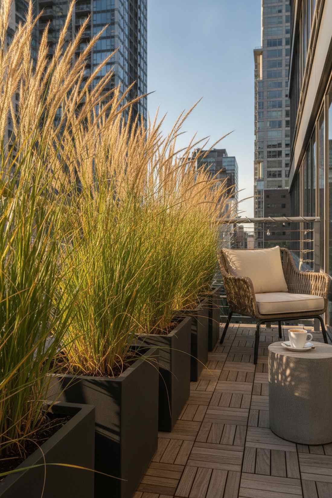 ornamental grass border