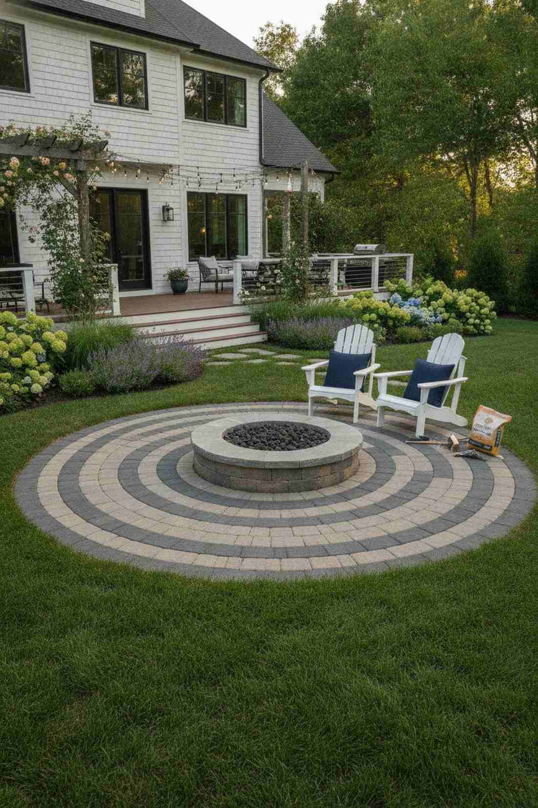 radial concentric circles
