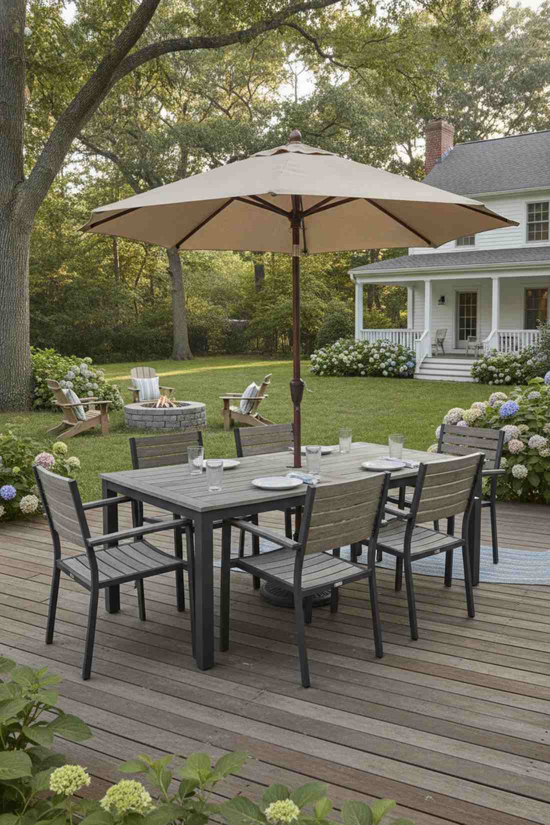 six person rectangular dining set