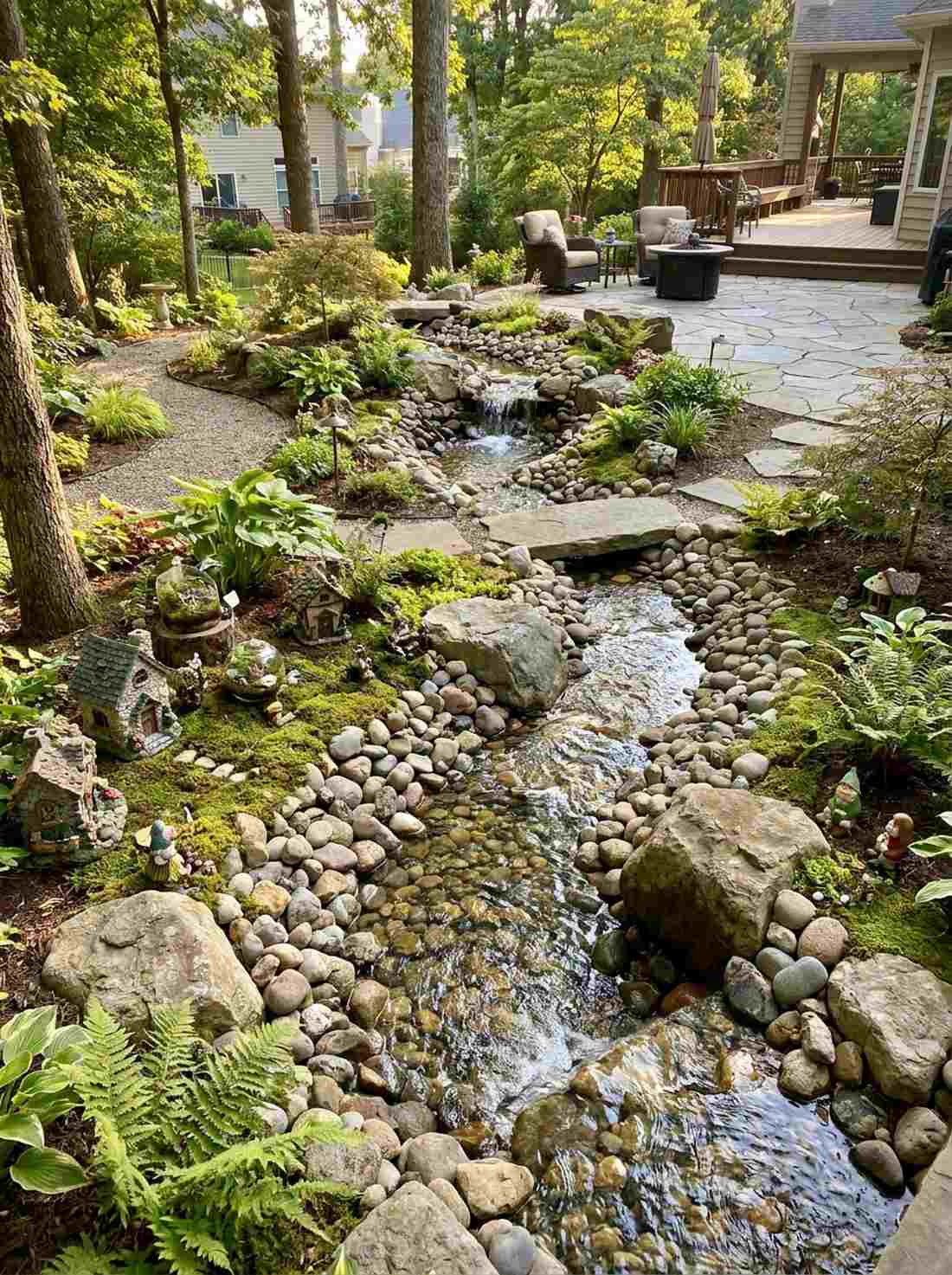 stream with stone bed
