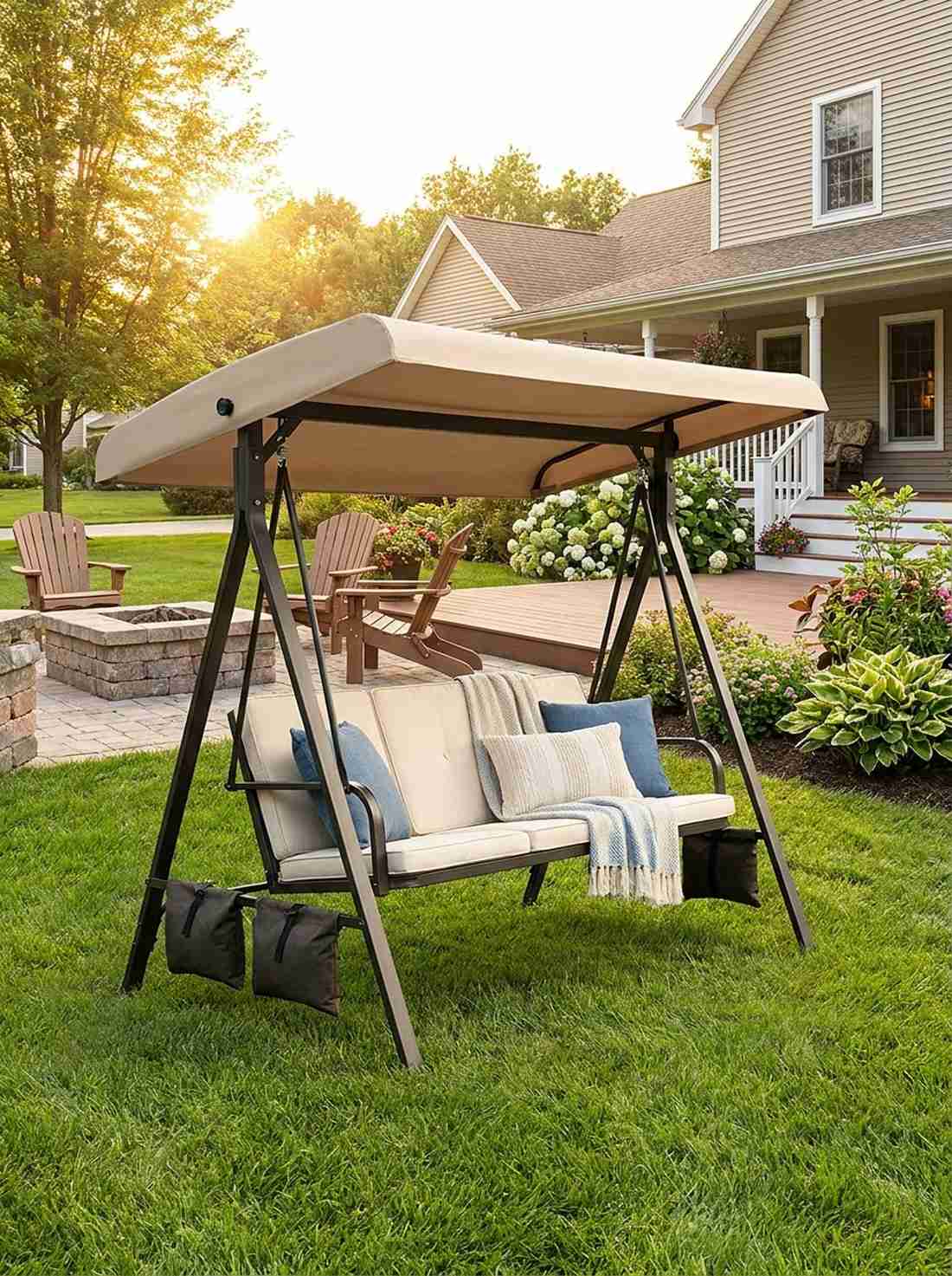swing bench with canopy