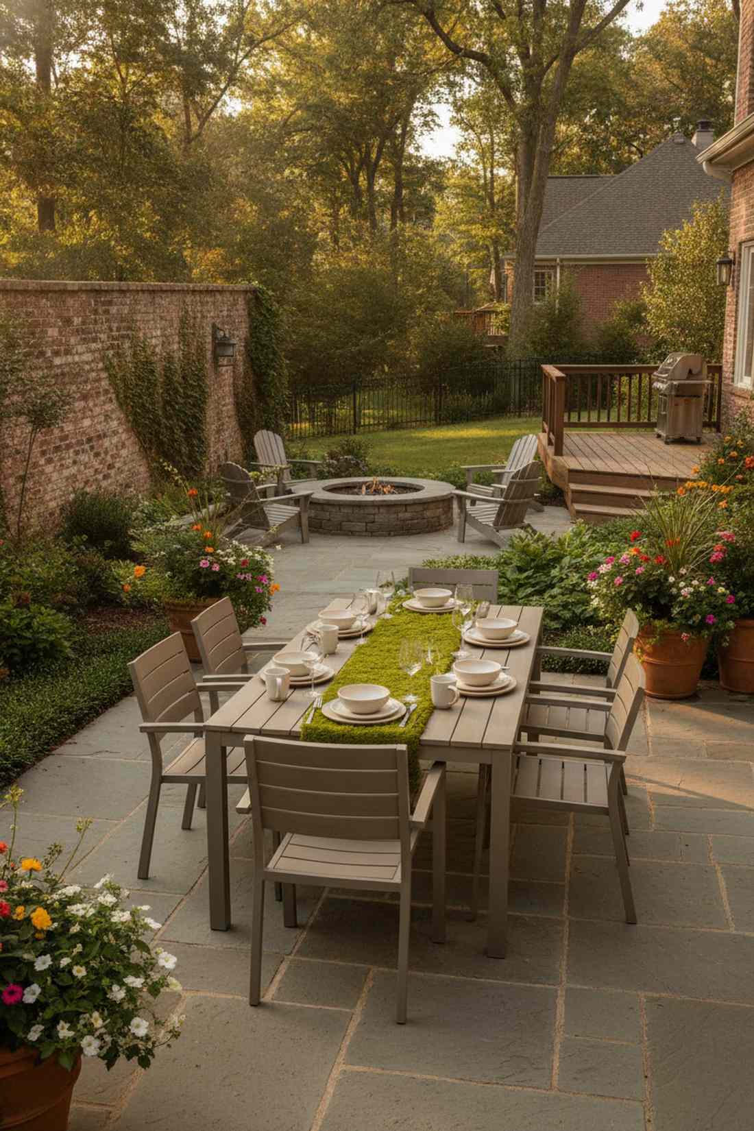 taupe dining set for warm neutrality