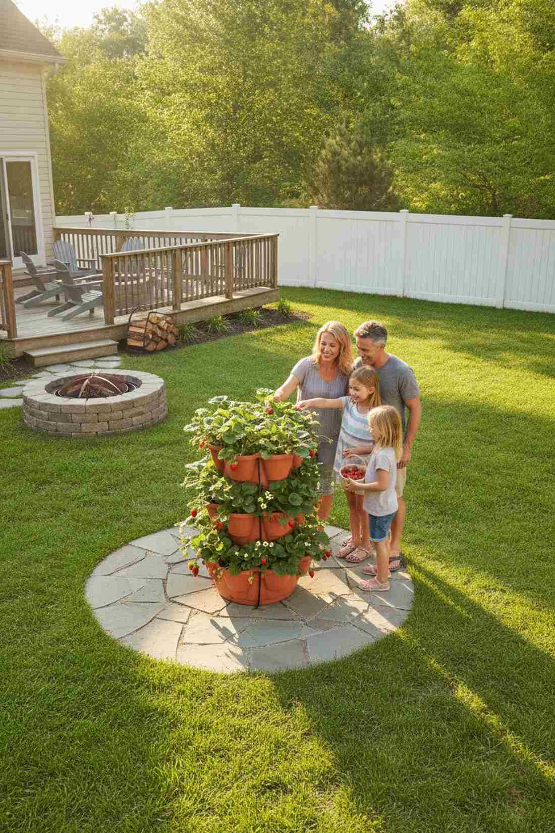tiered strawberry towers