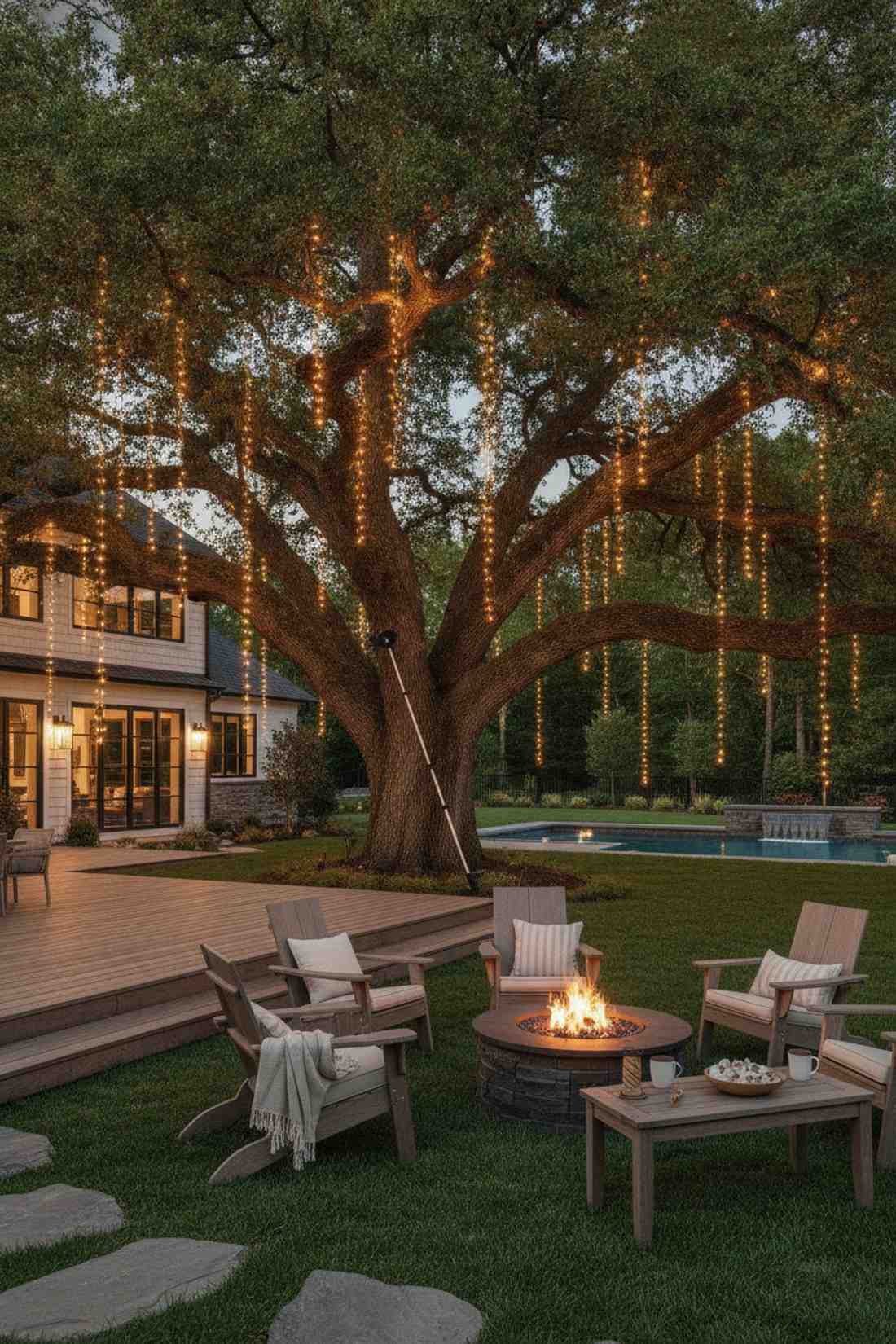 tree canopy draping