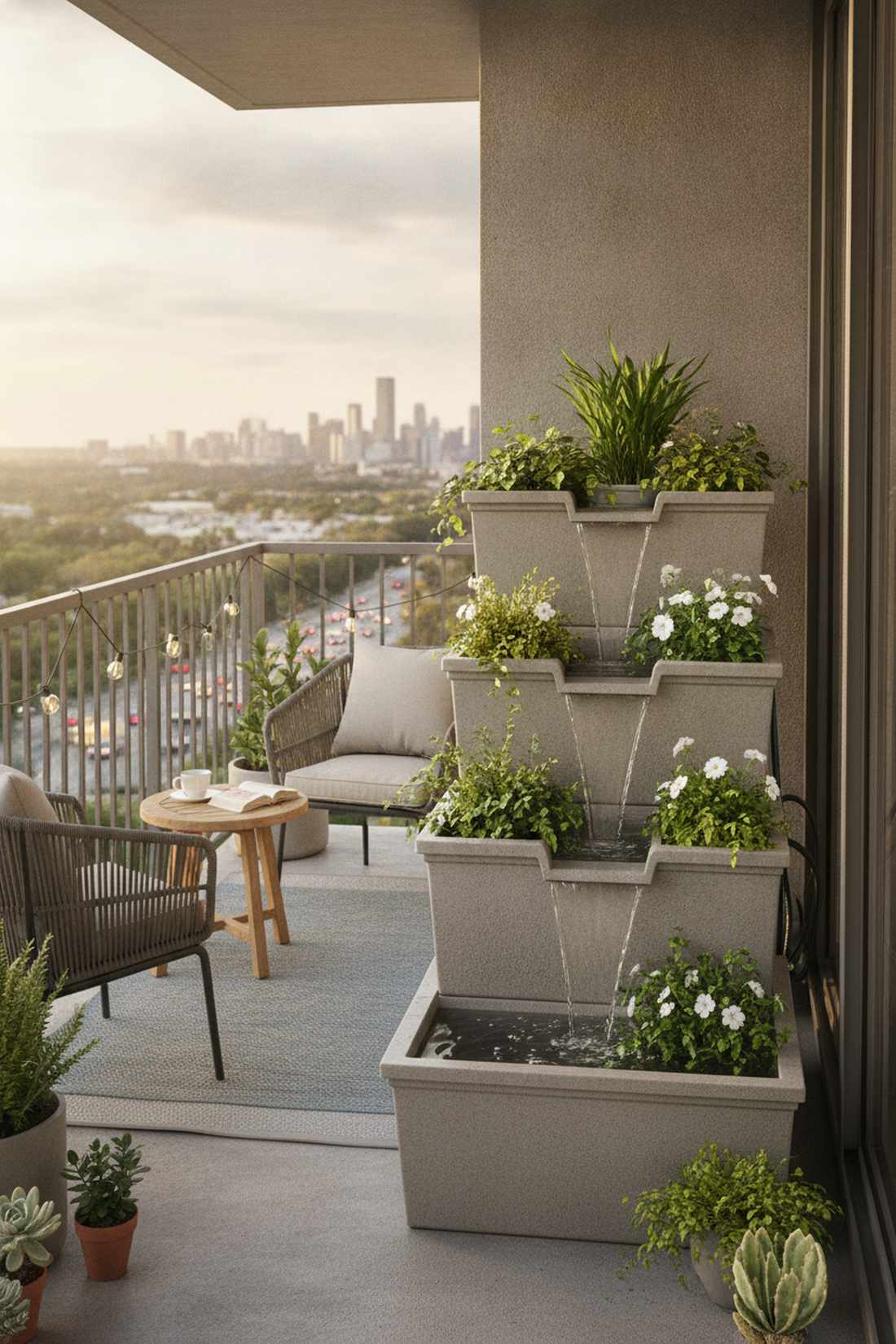 waterfall cascade planters