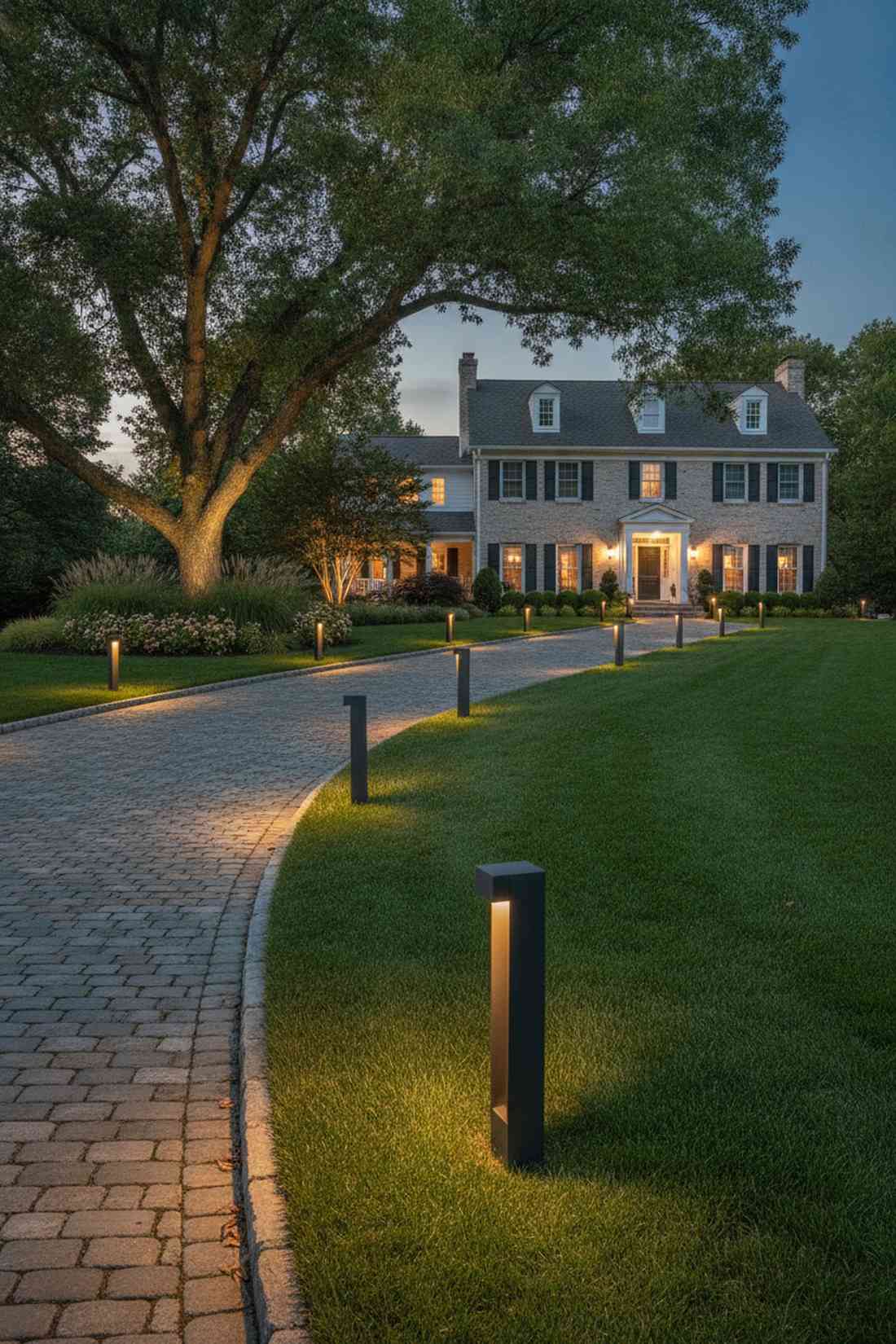 bollard lights with integrated leds