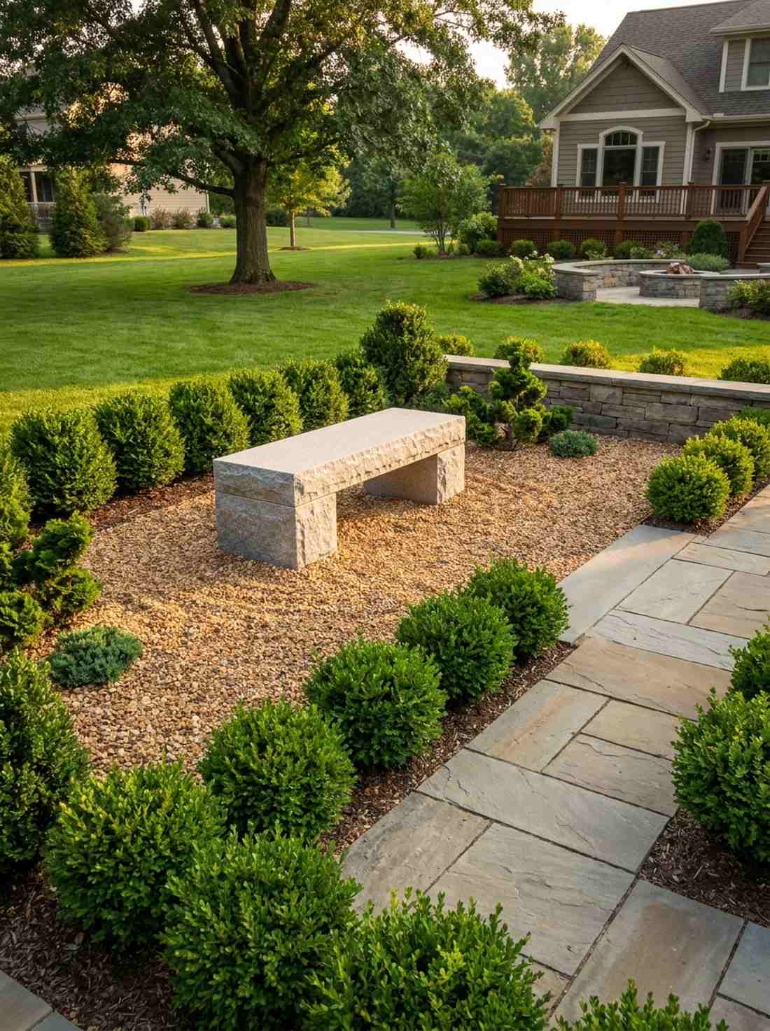 carved granite meditation seat