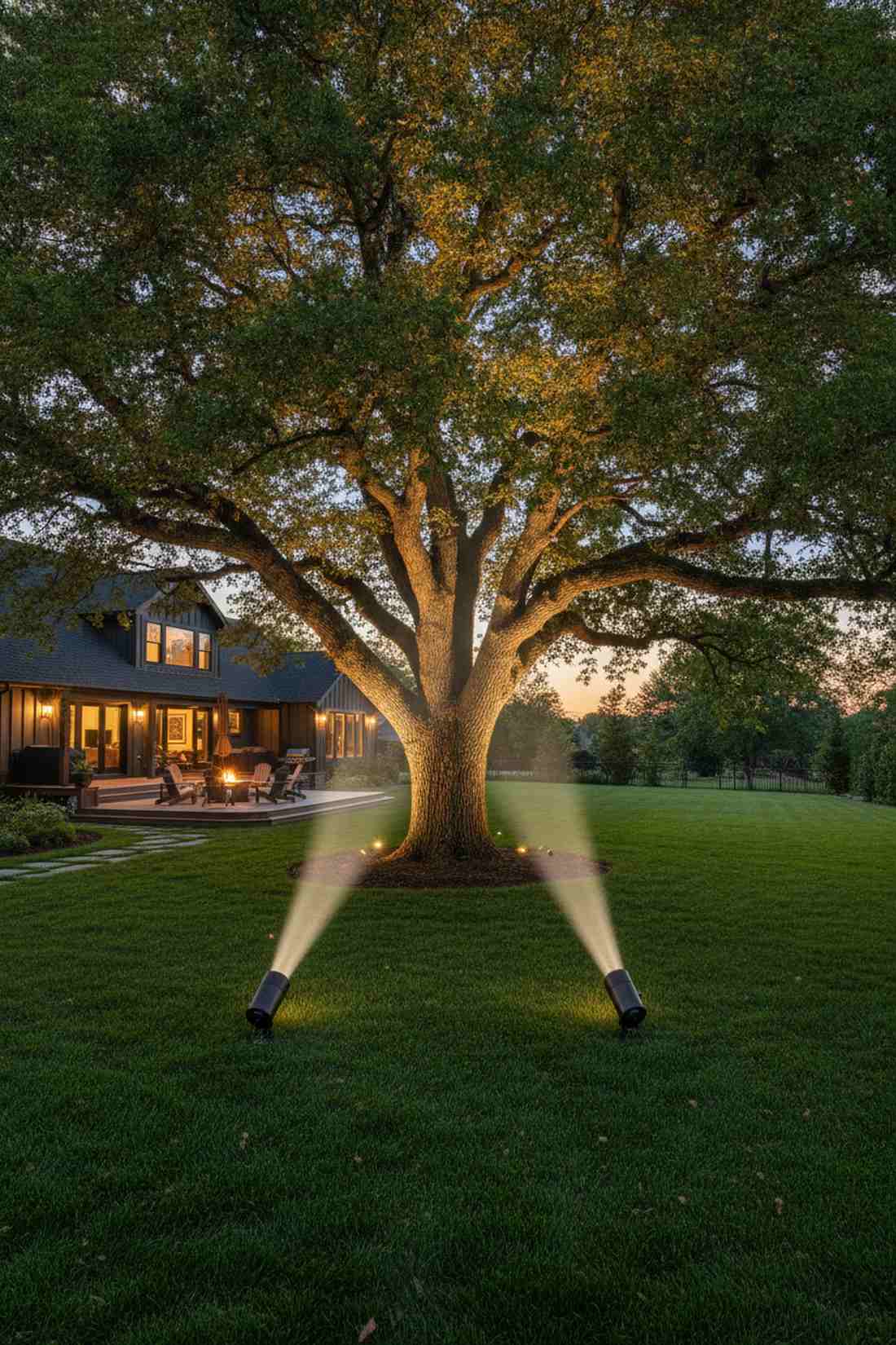 dual uplight cross positioning