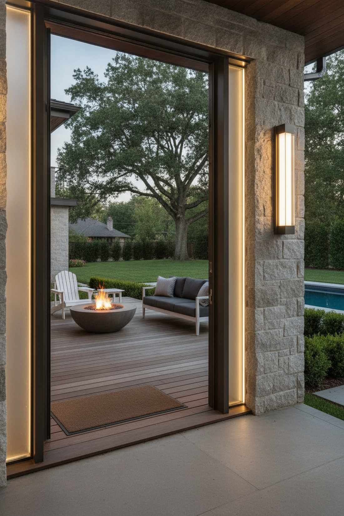 elongated vertical sconces