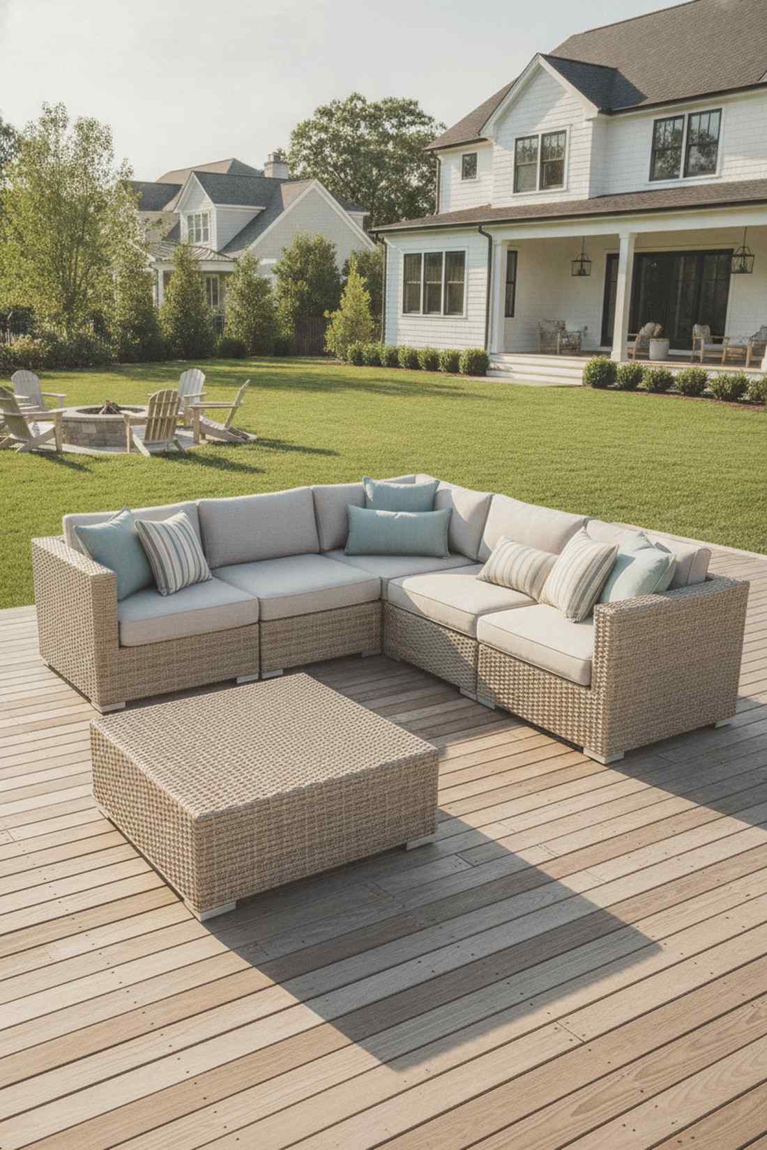 five piece modular sofa set