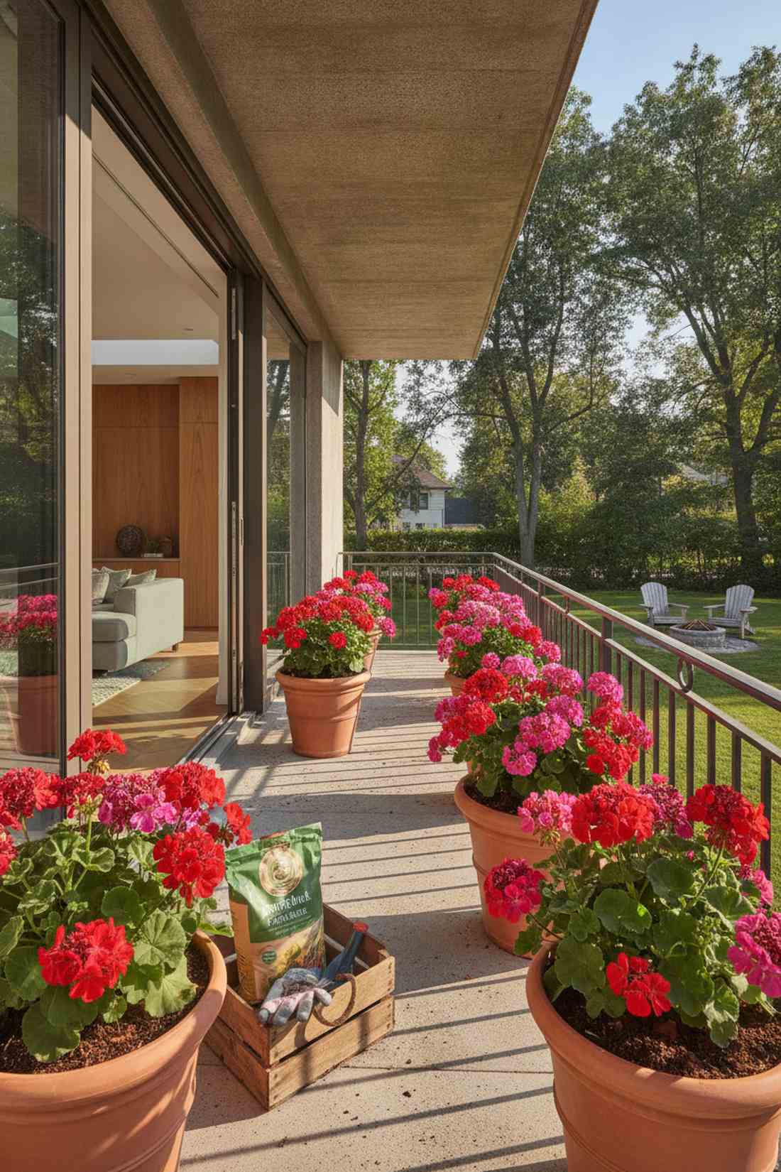 geraniums