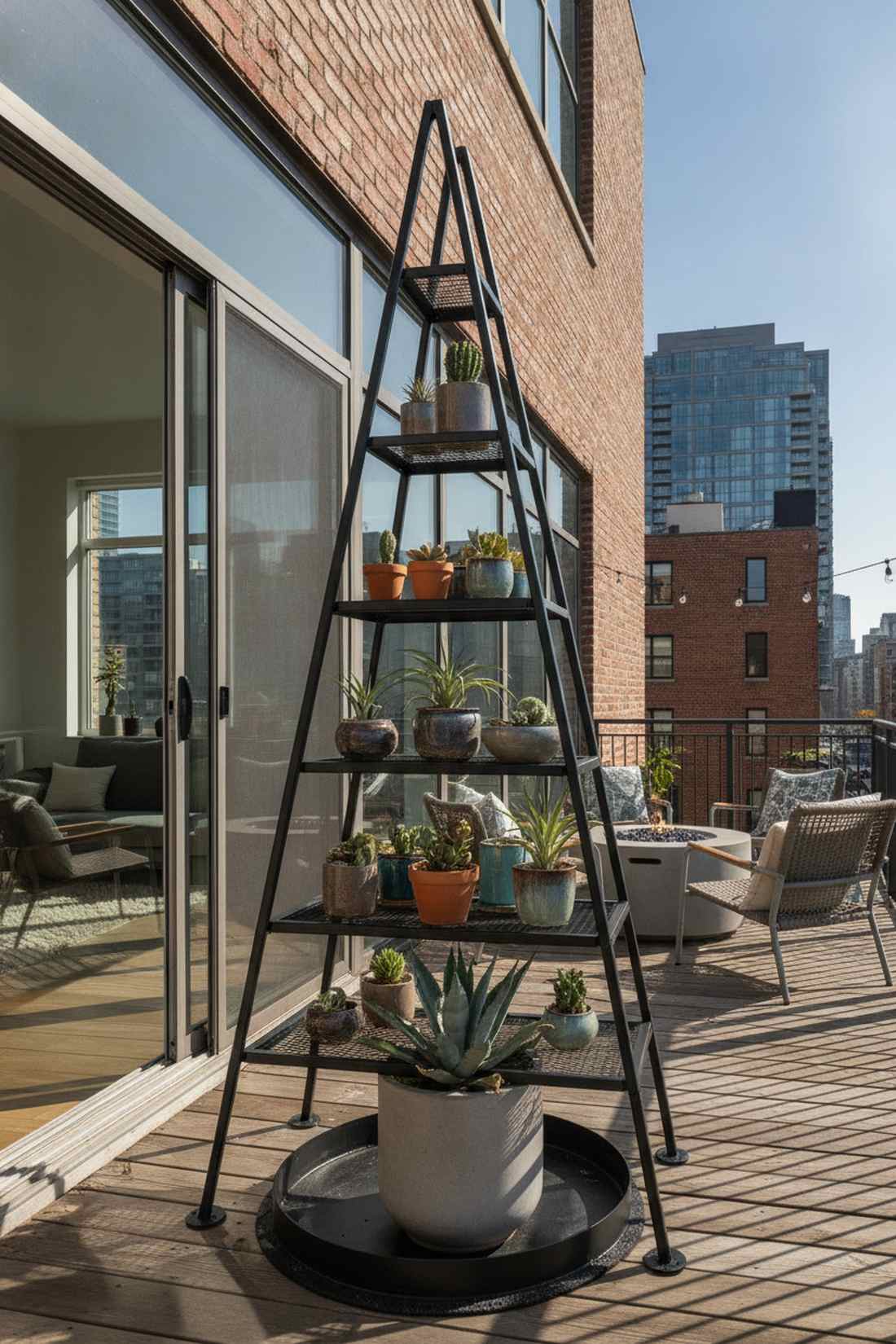 industrial metal pyramid