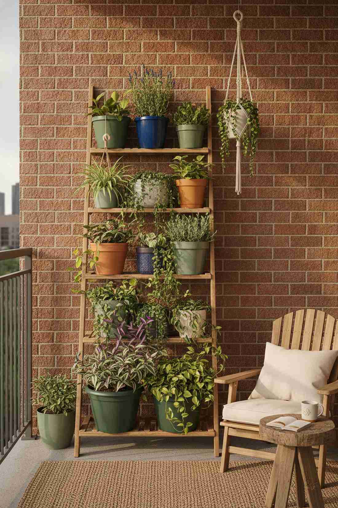 ladder shelf vertical garden