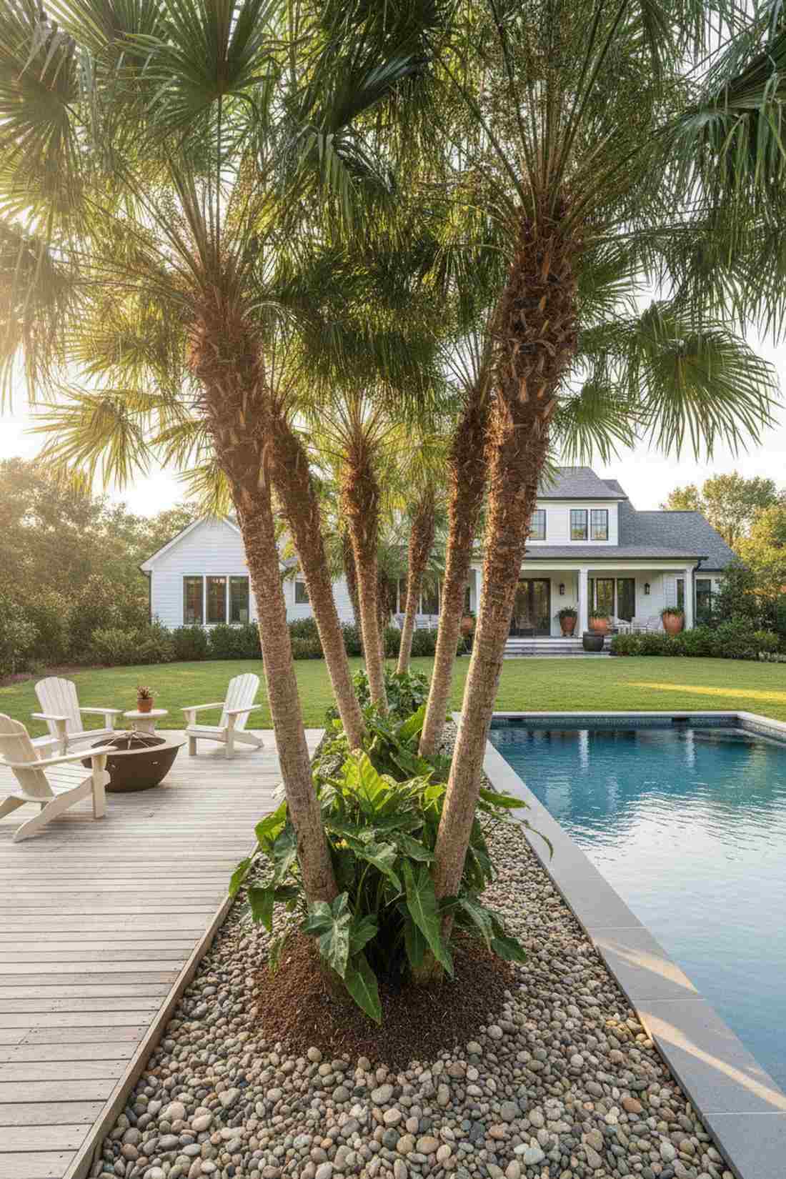 mediterranean fan palm clusters