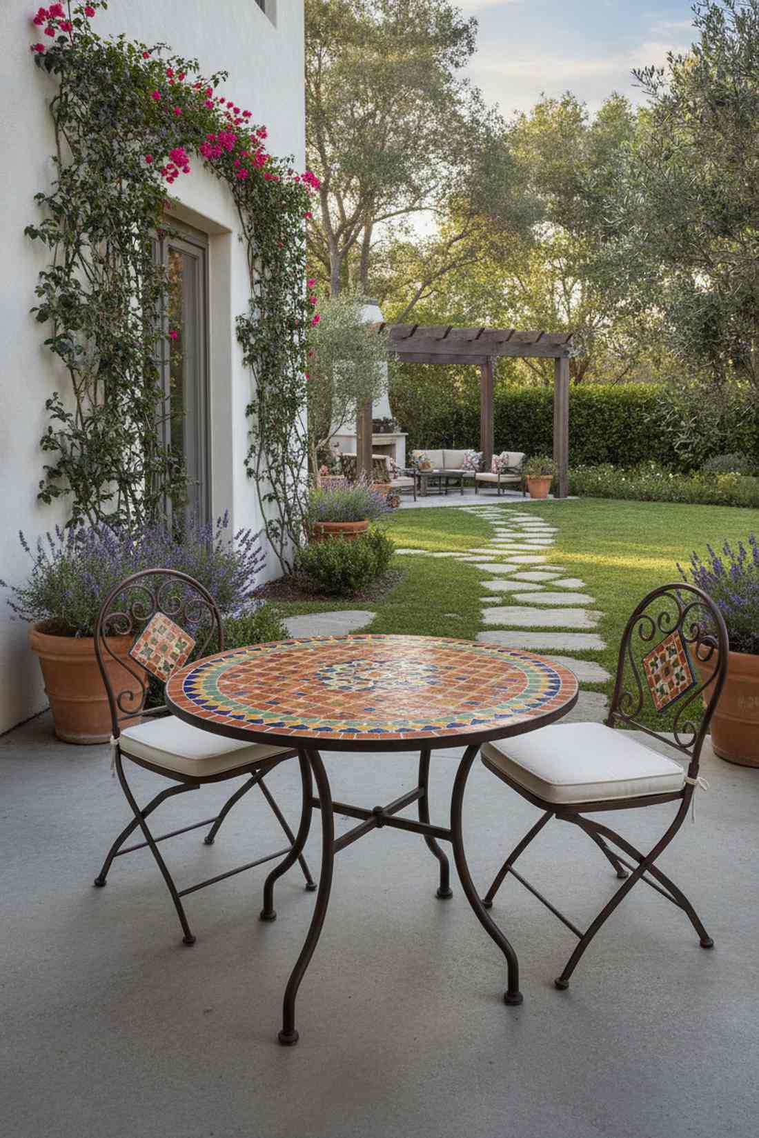 mosaic tile bistro table