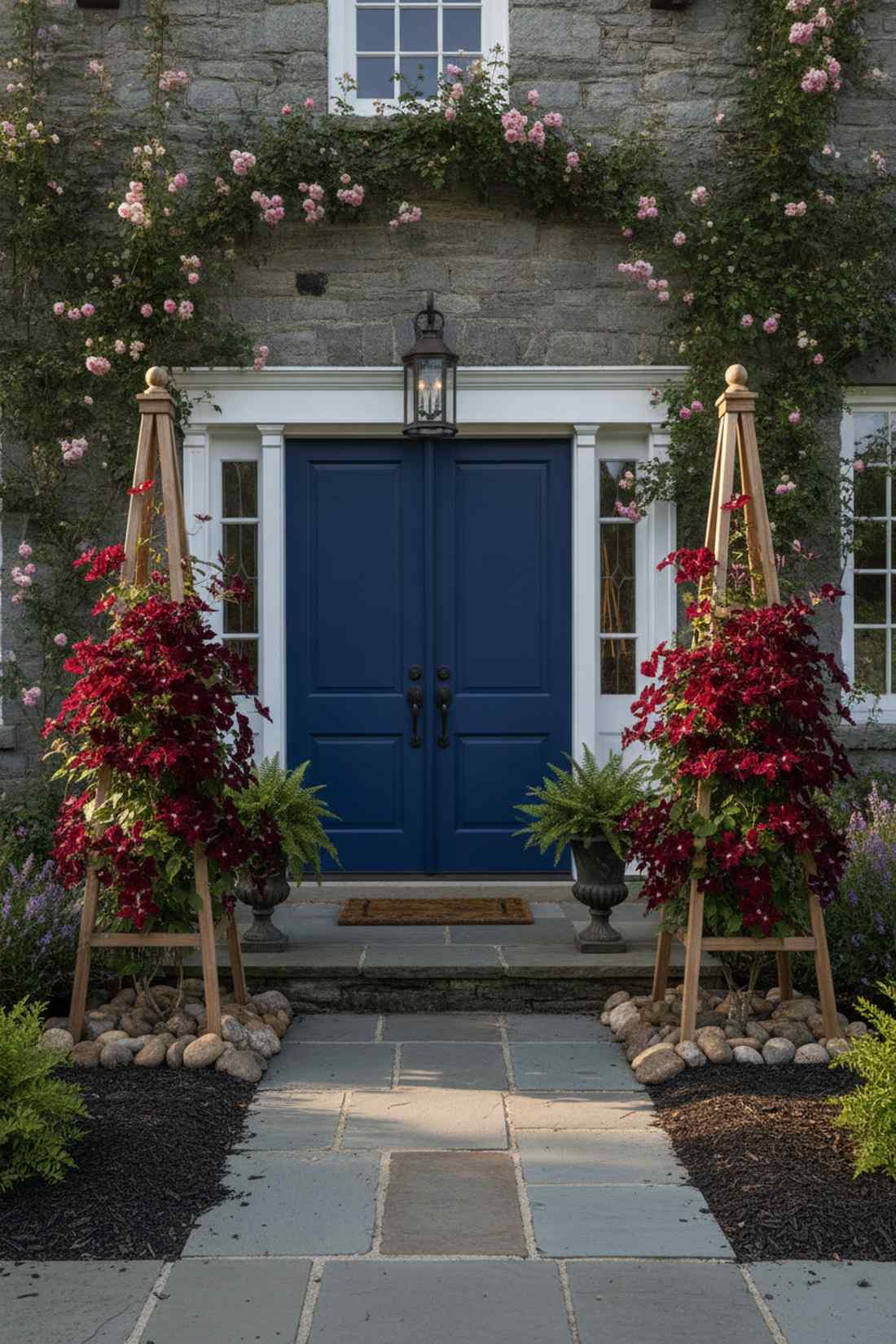 niobe wine red blooms