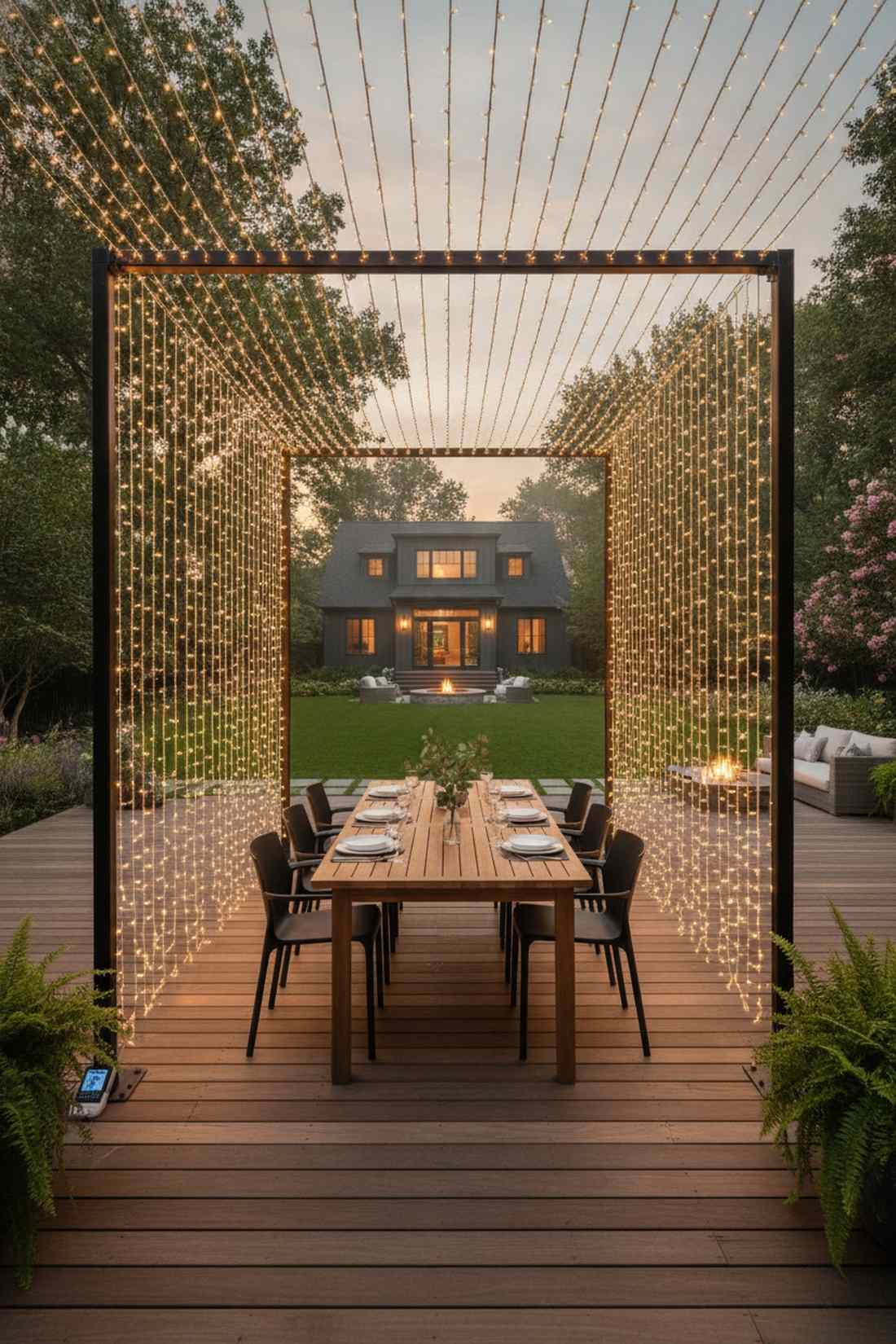 parallel strand dining canopy