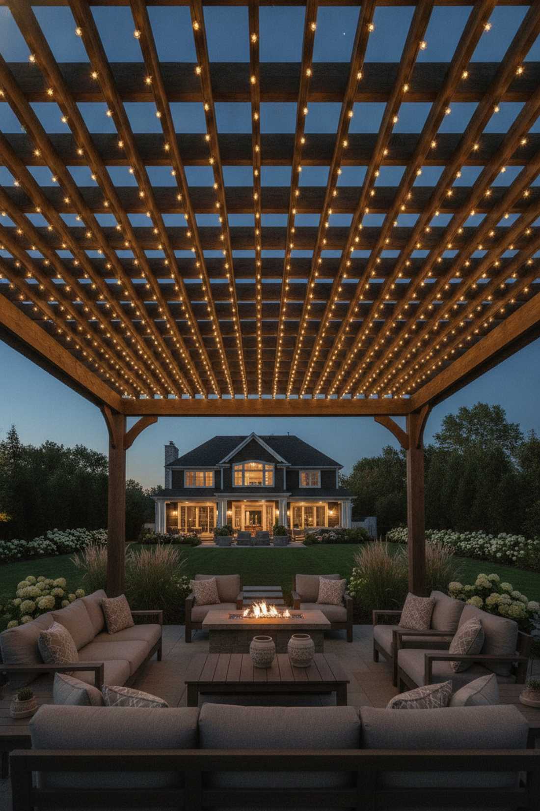 pergola canopy lighting