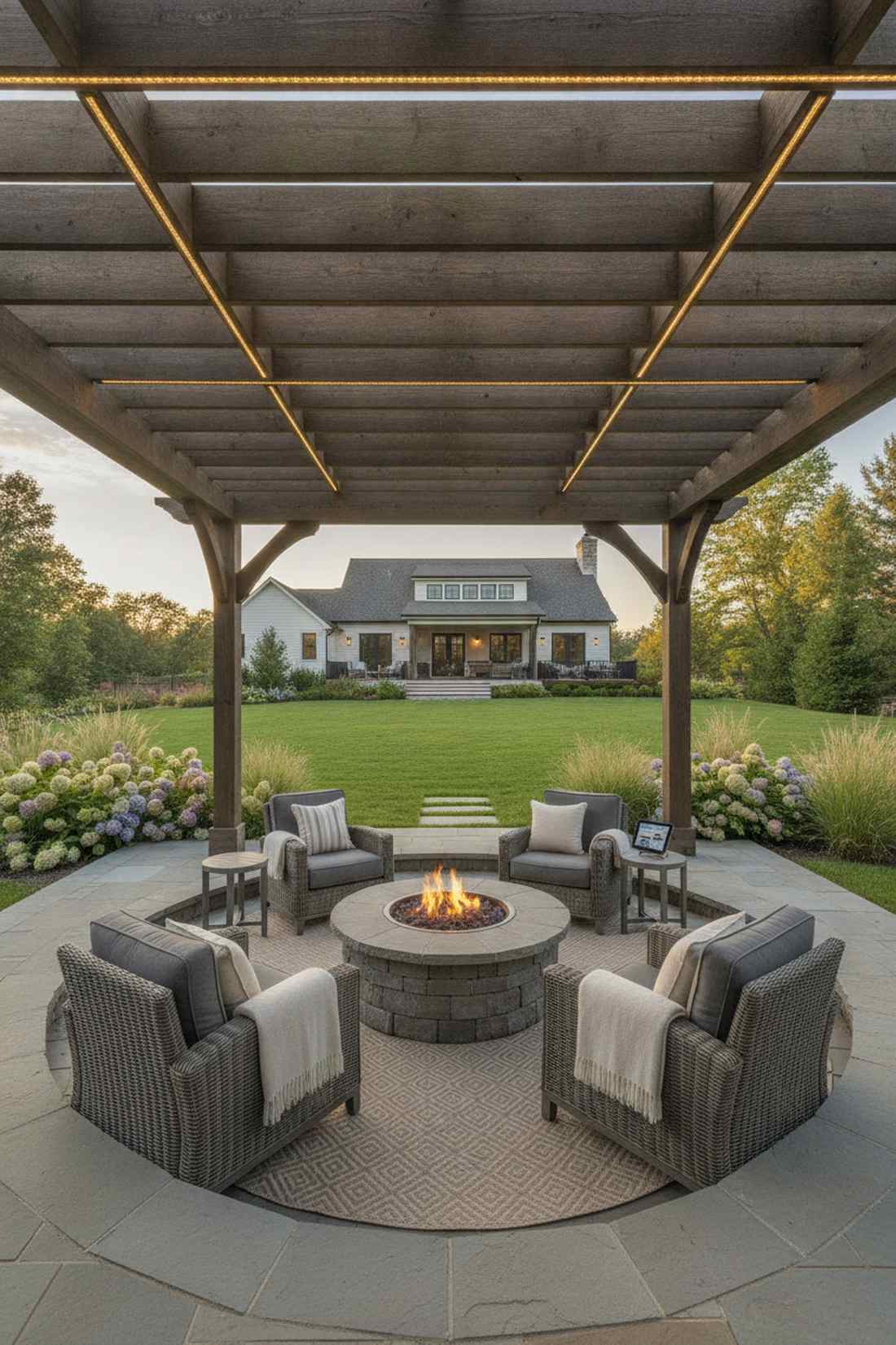pergola integrated lighting
