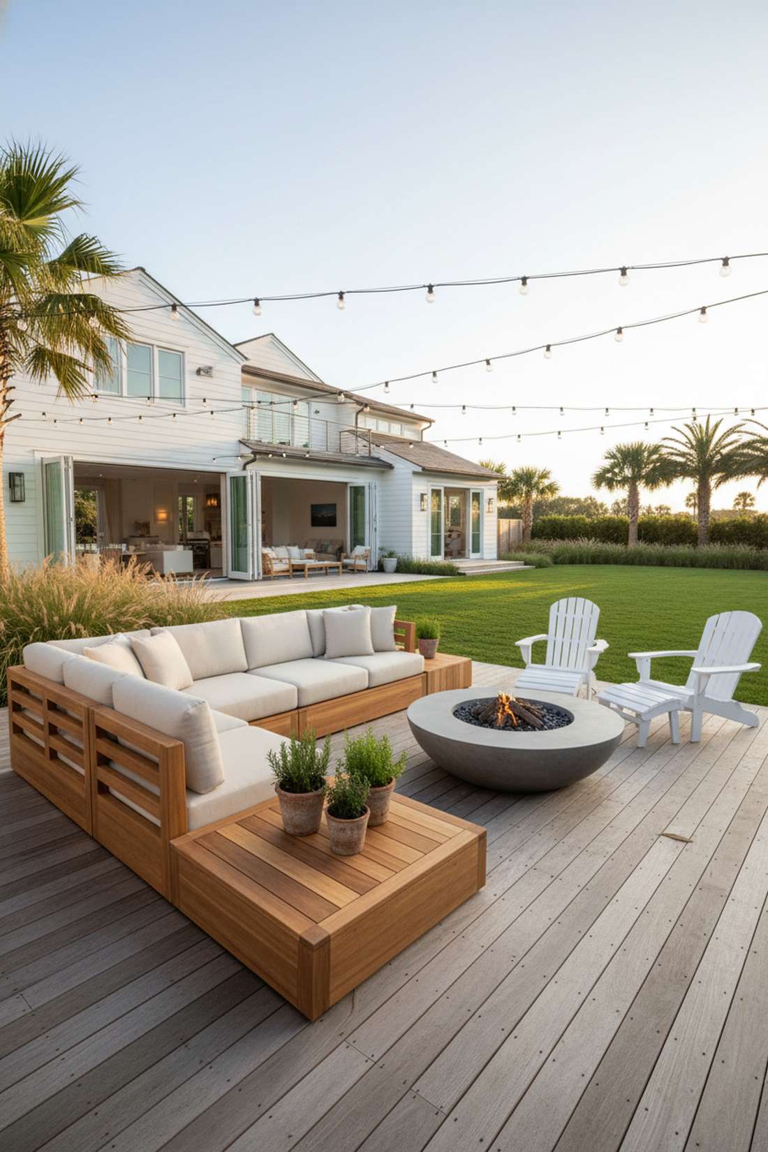 plantation teak modular sectionals