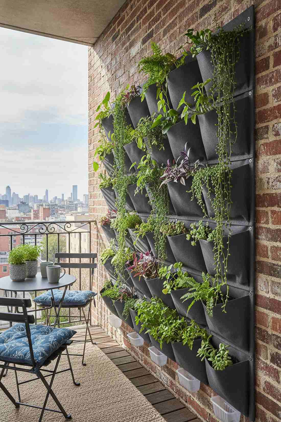 pocket planter fabric walls