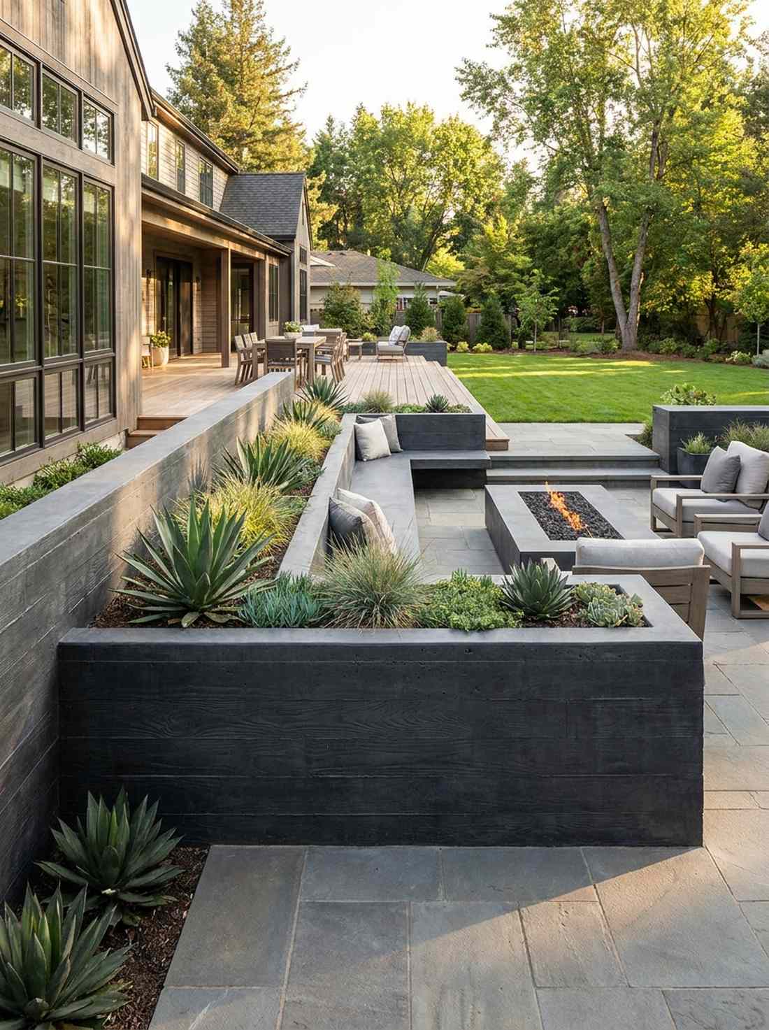 poured concrete monolithic beds