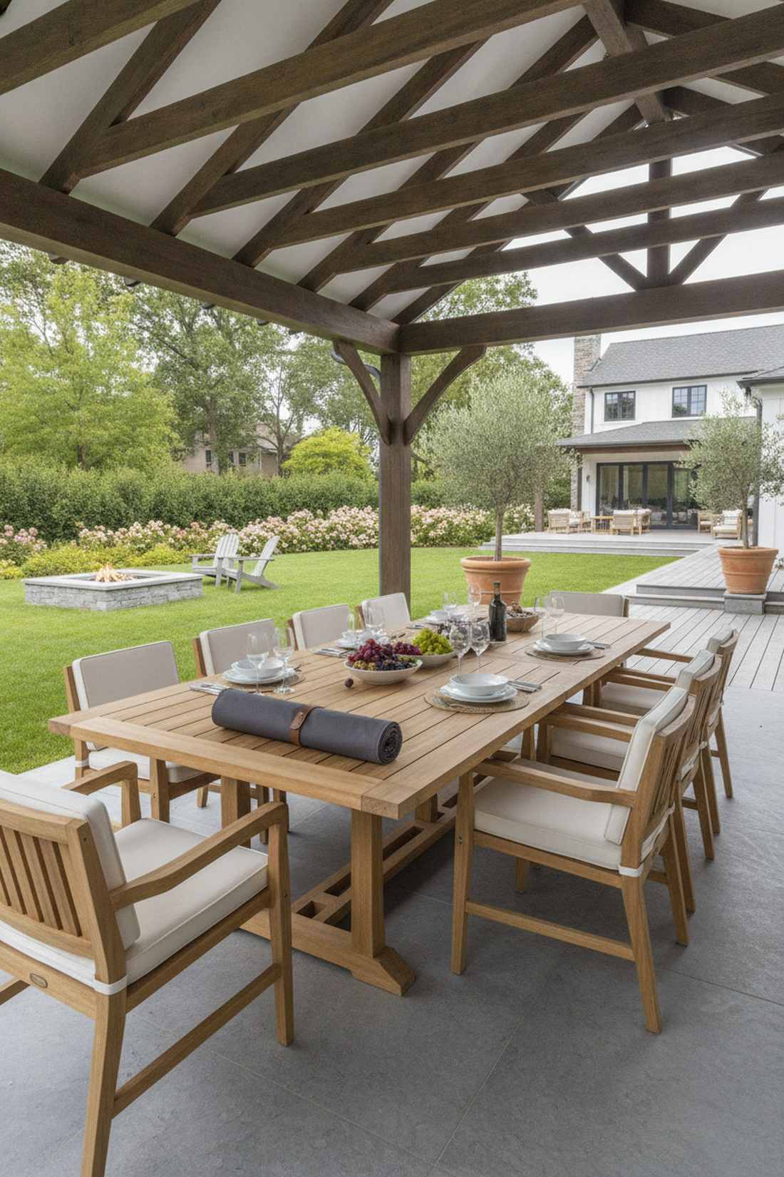 royal botania alura teak dining ensemble