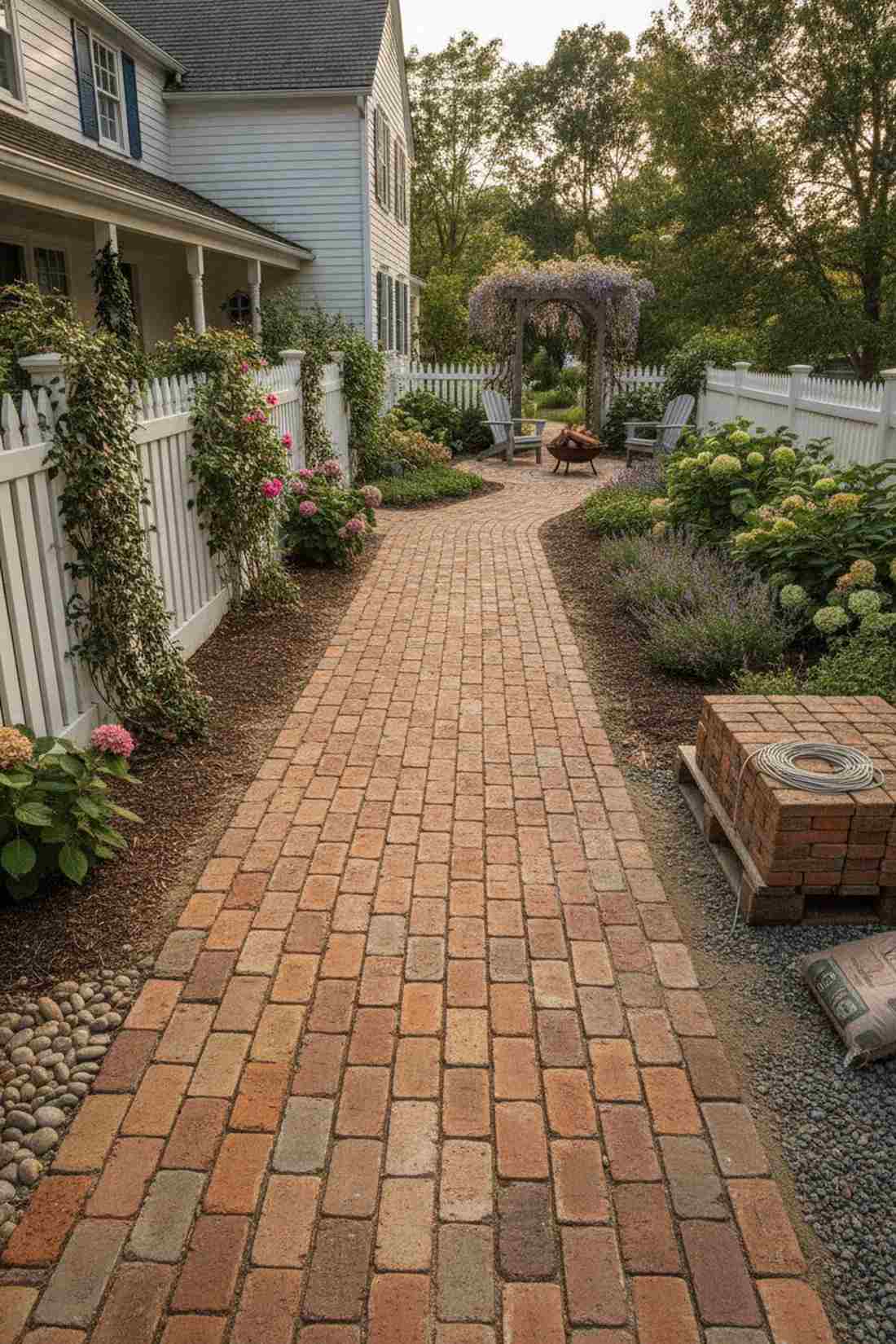 running bond clay brick
