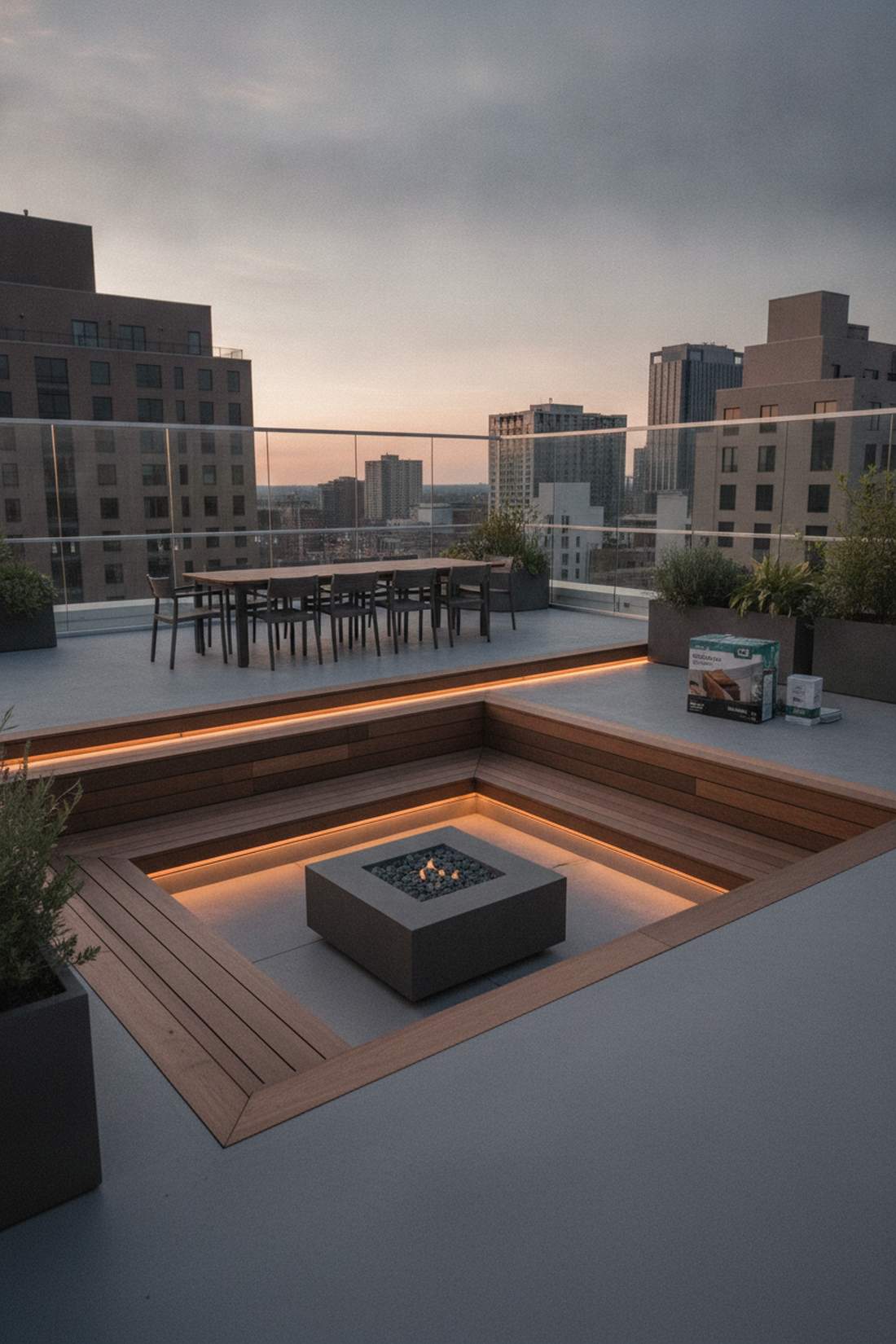 split level dining and lounge