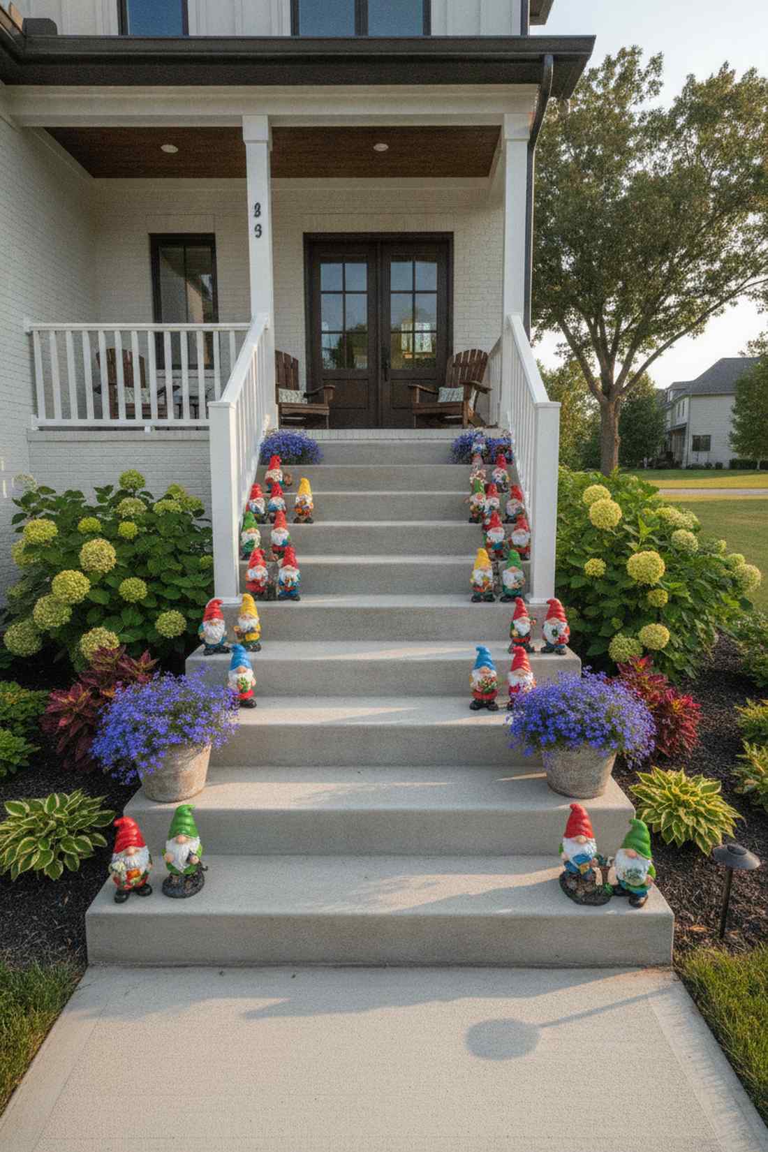 stair stacked gnome parade