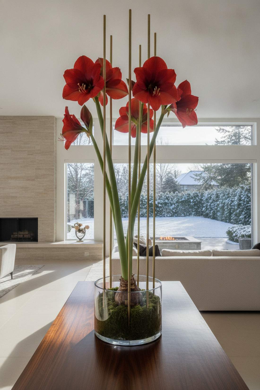 statement amaryllis blooms