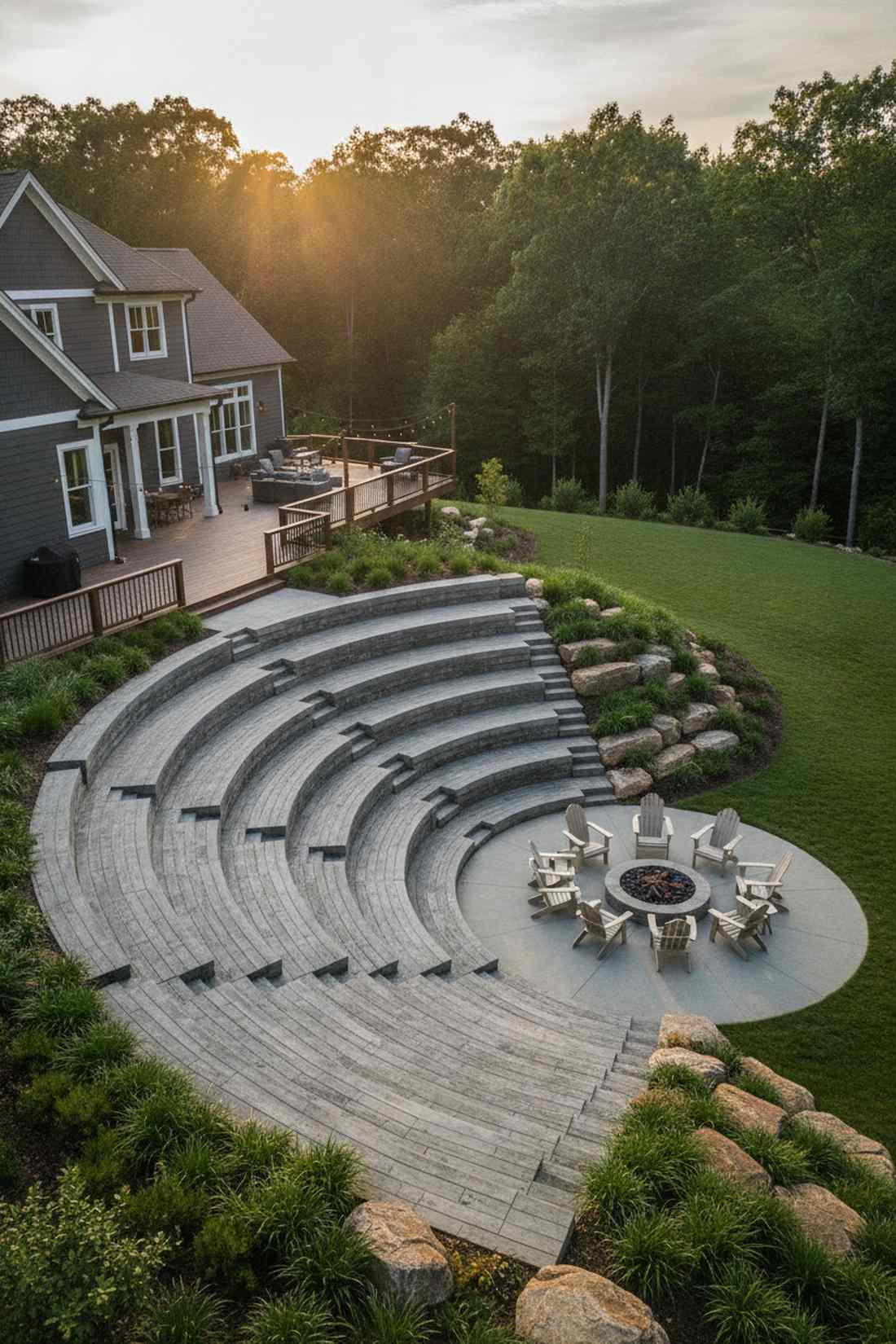 stepped platform amphitheater