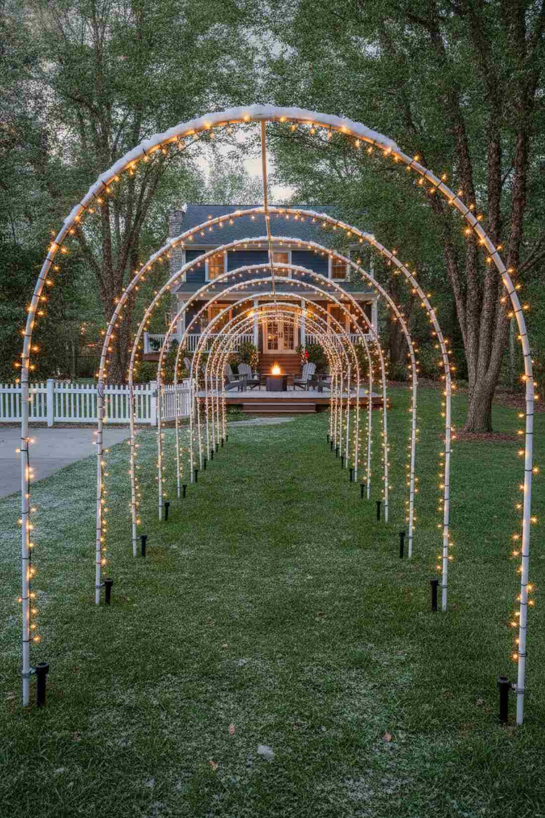string light arches