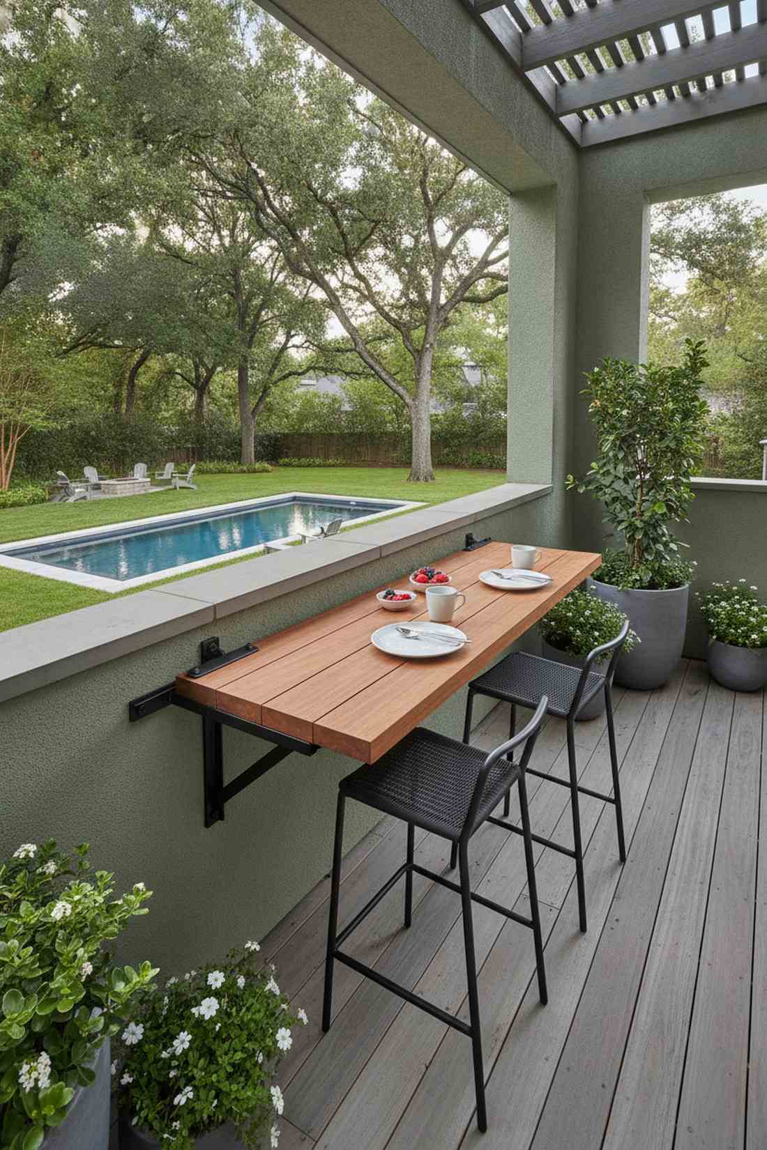wall mounted murphy table