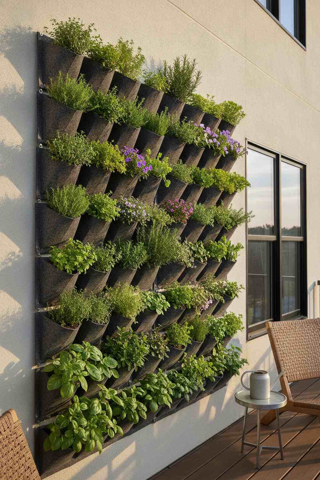 wall mounted pocket planters