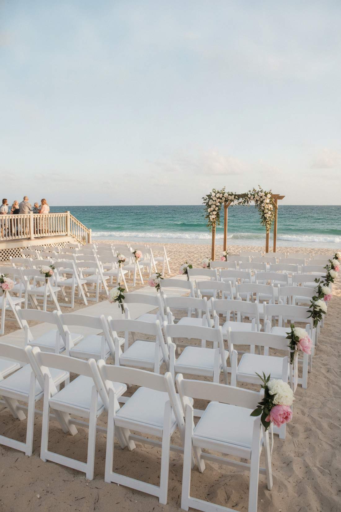 white folding chairs