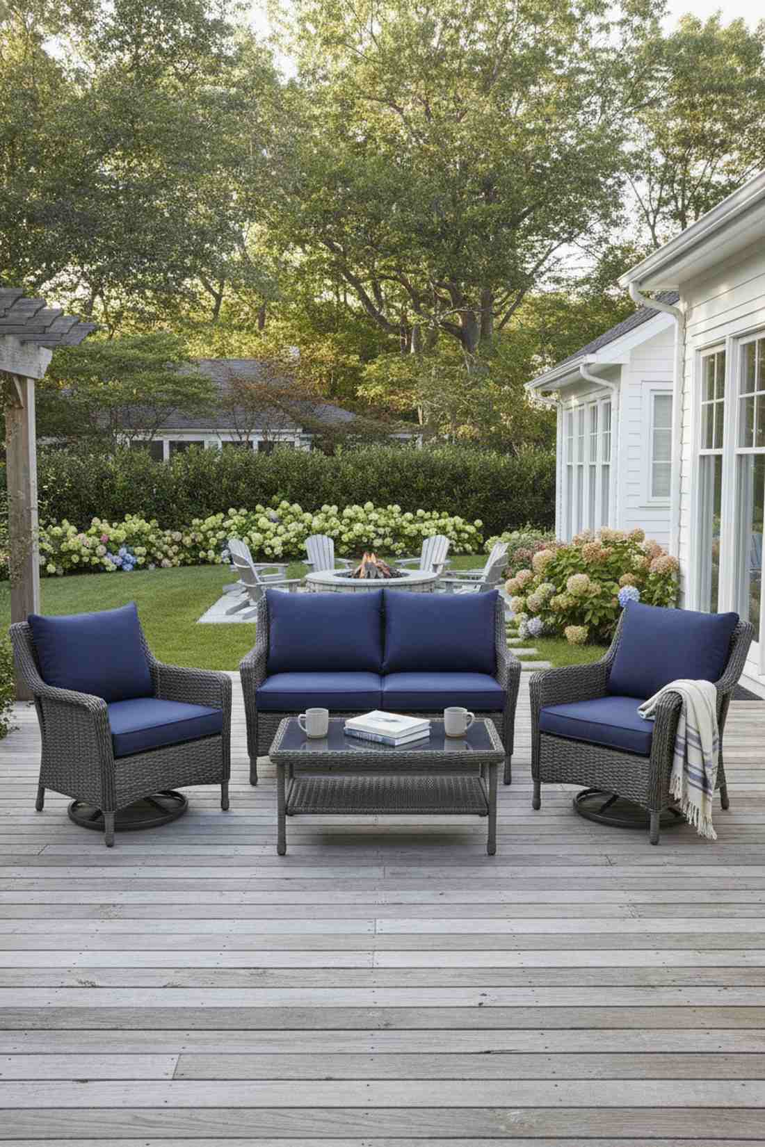 wicker loveseat conversation set
