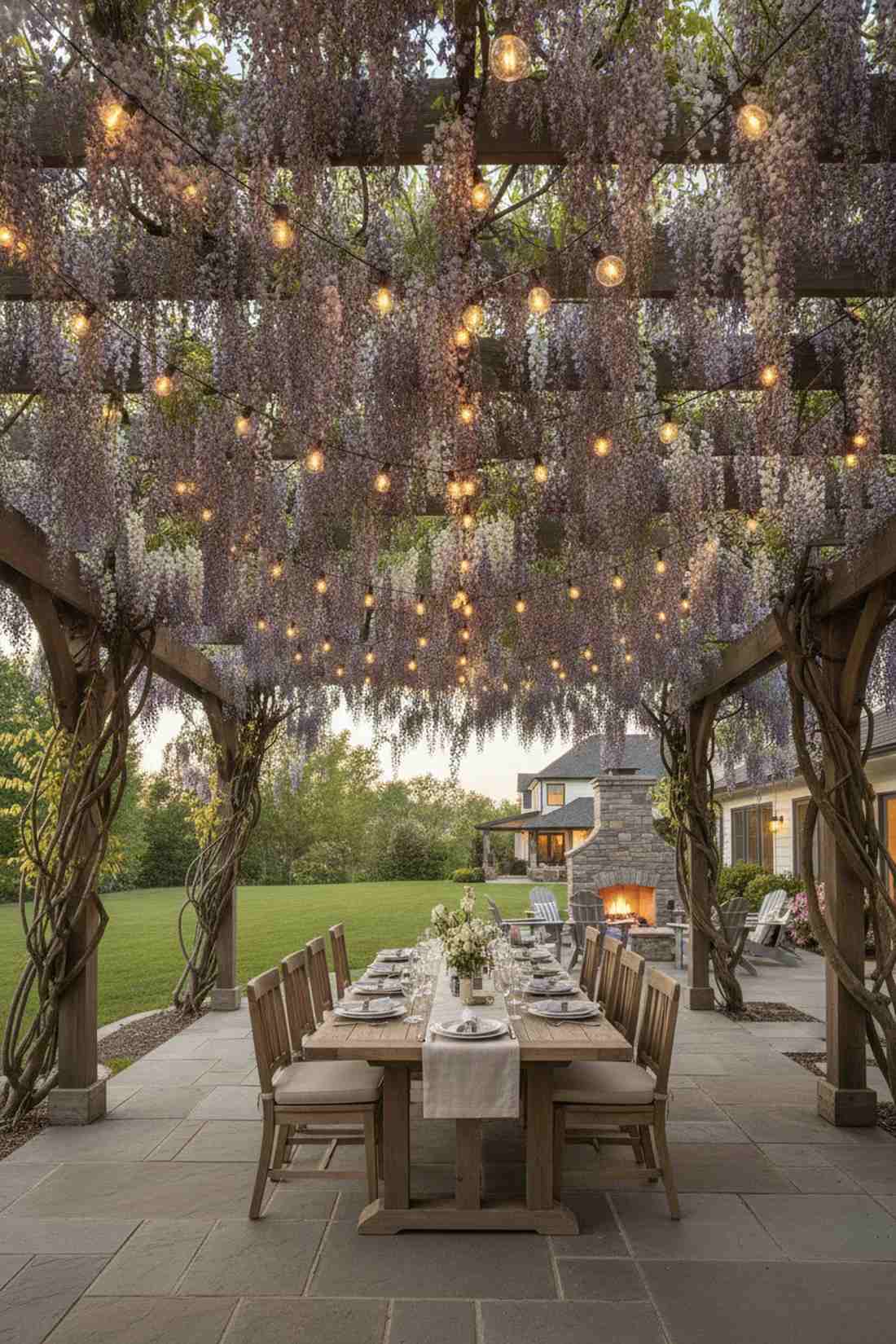 wisteria pergola canopy