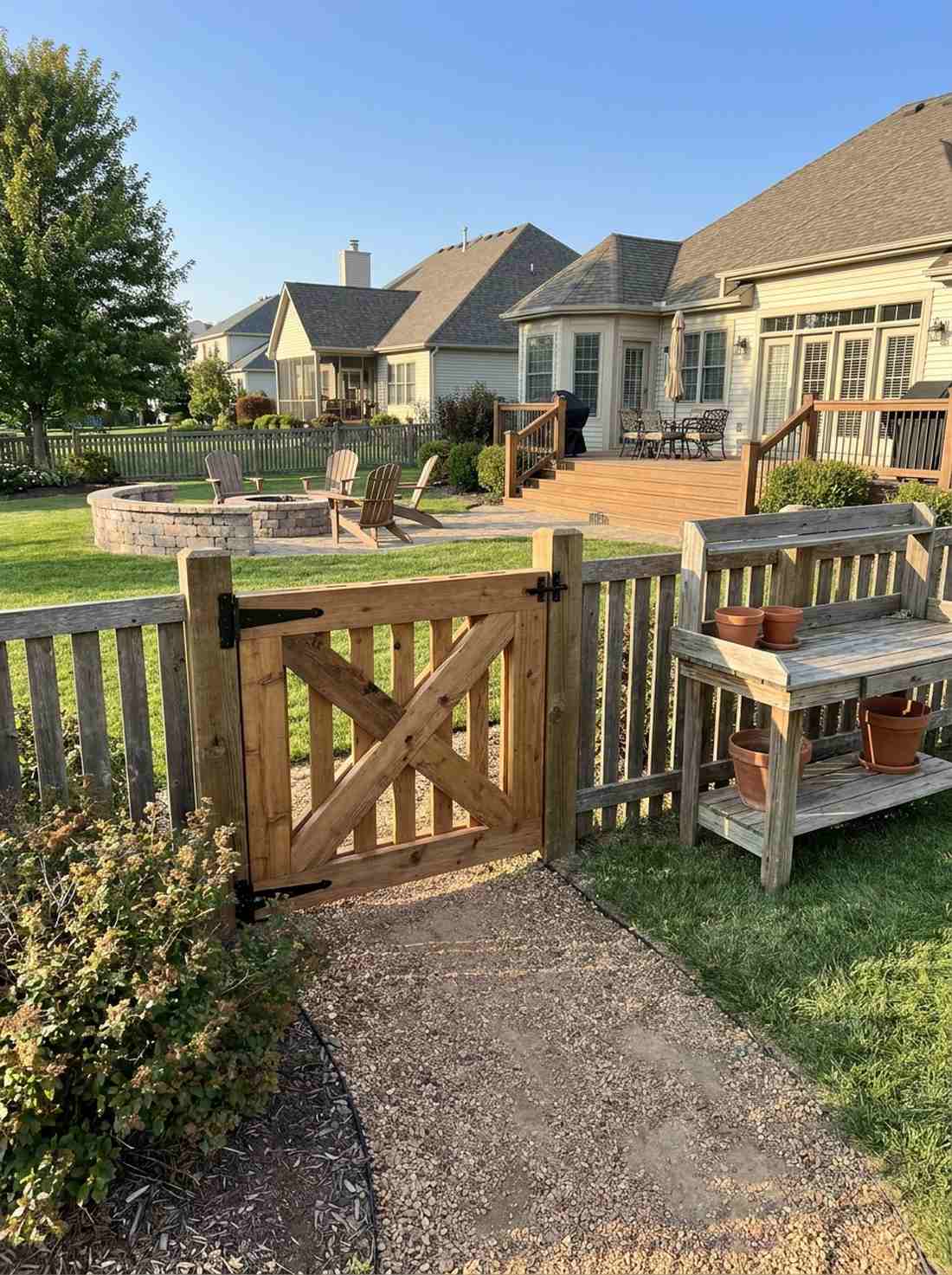 angled brace gate