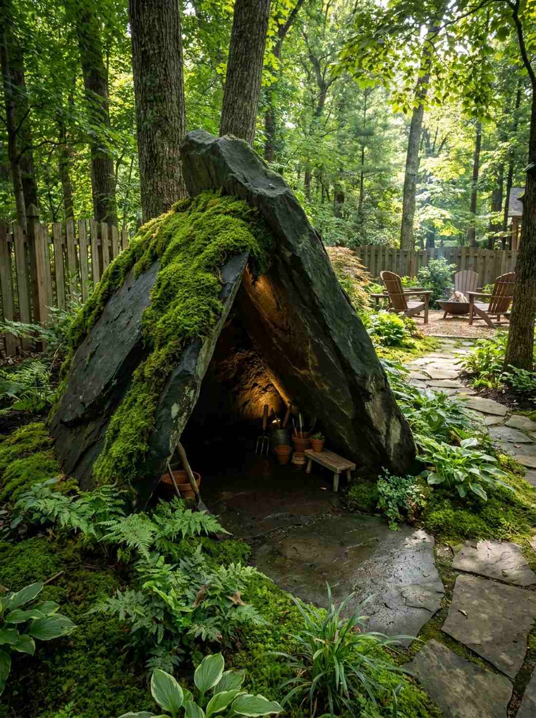 cave grotto stone shelter