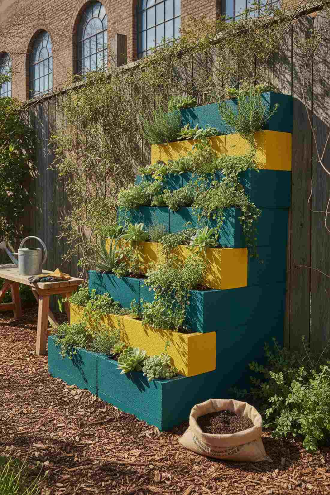 concrete block utility bed