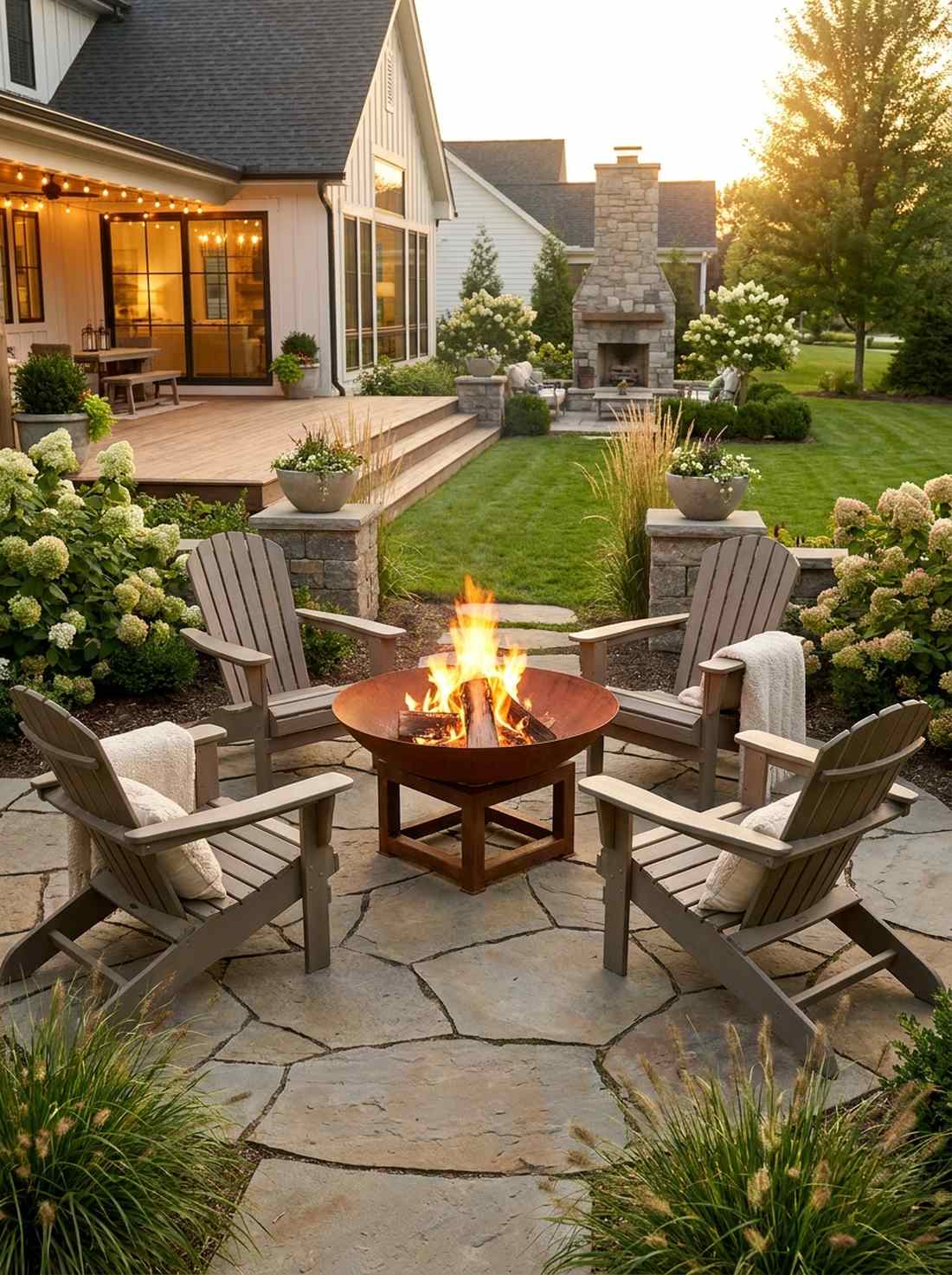 fire bowl centerpiece