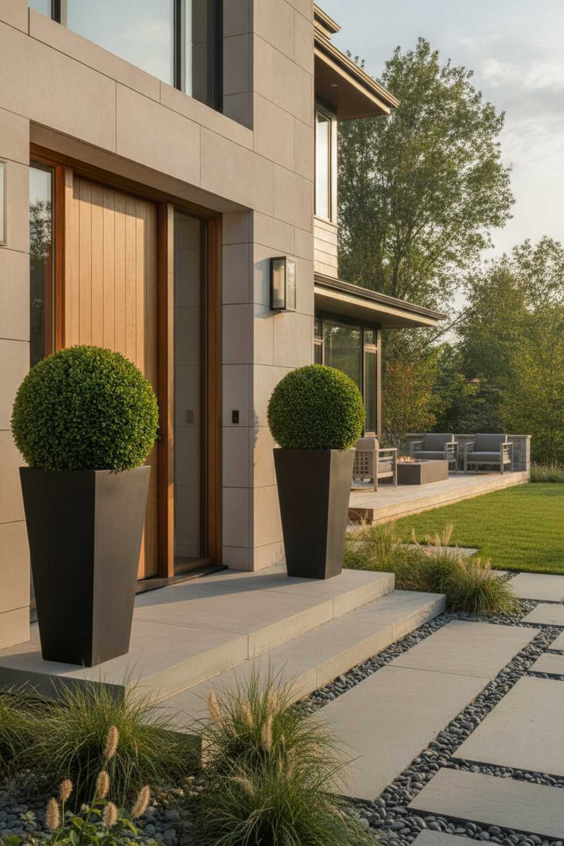 grass ball topiary planters