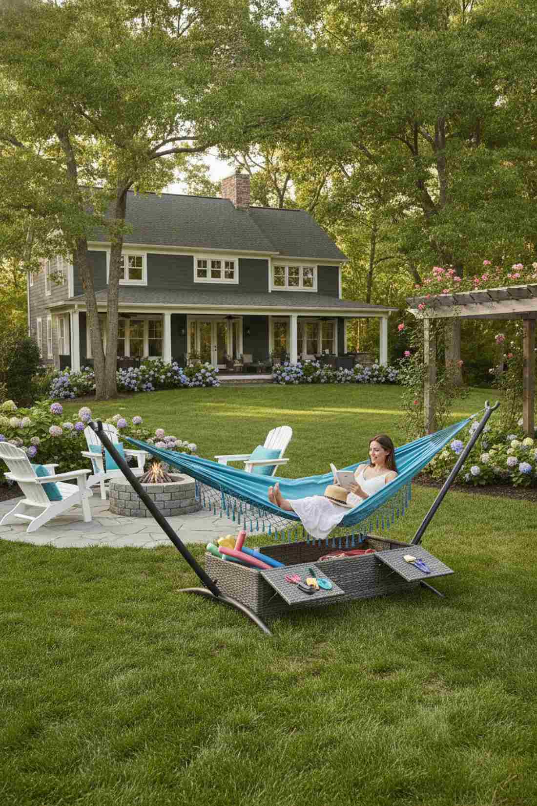 hammock stand with storage base