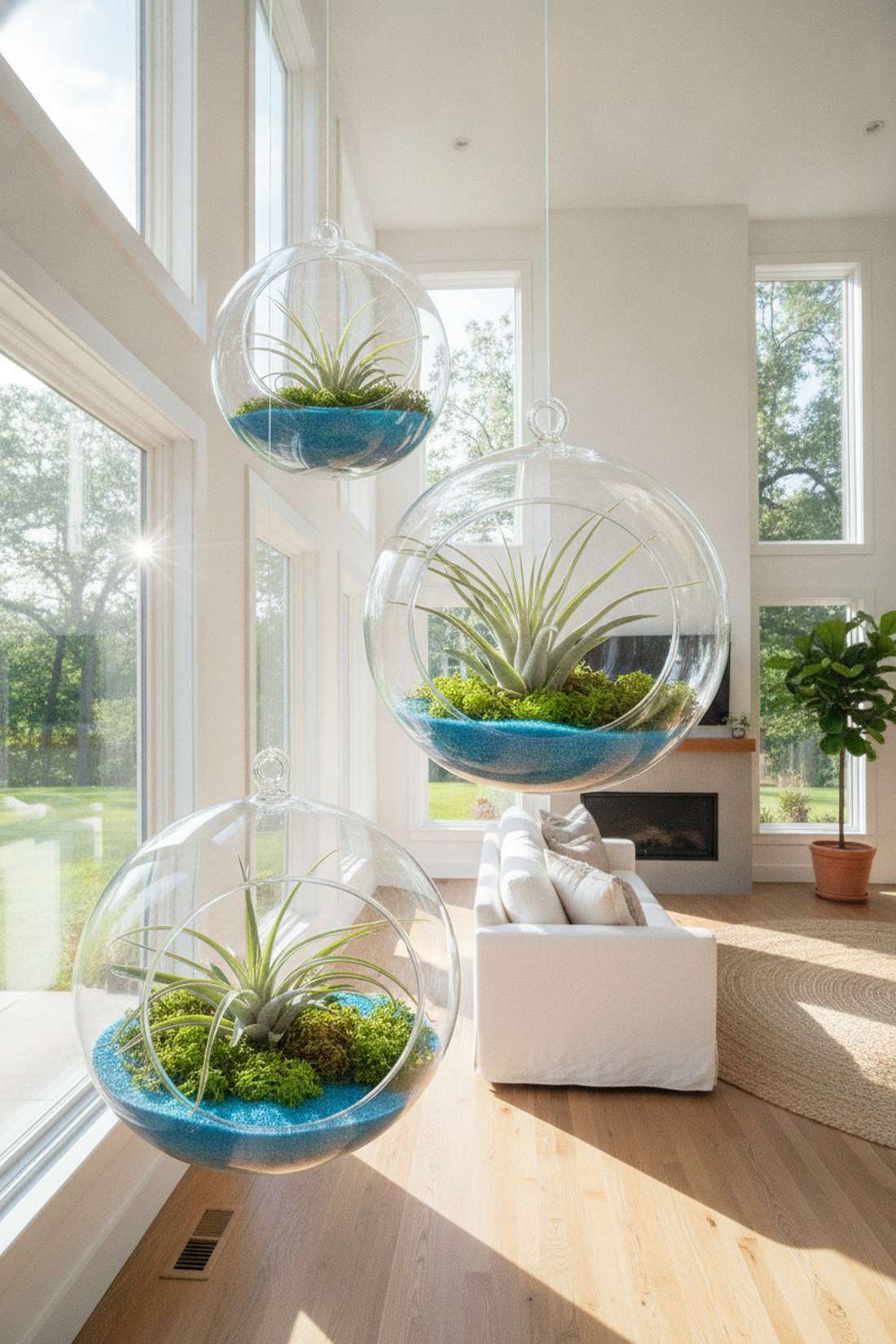 hand blown glass orb