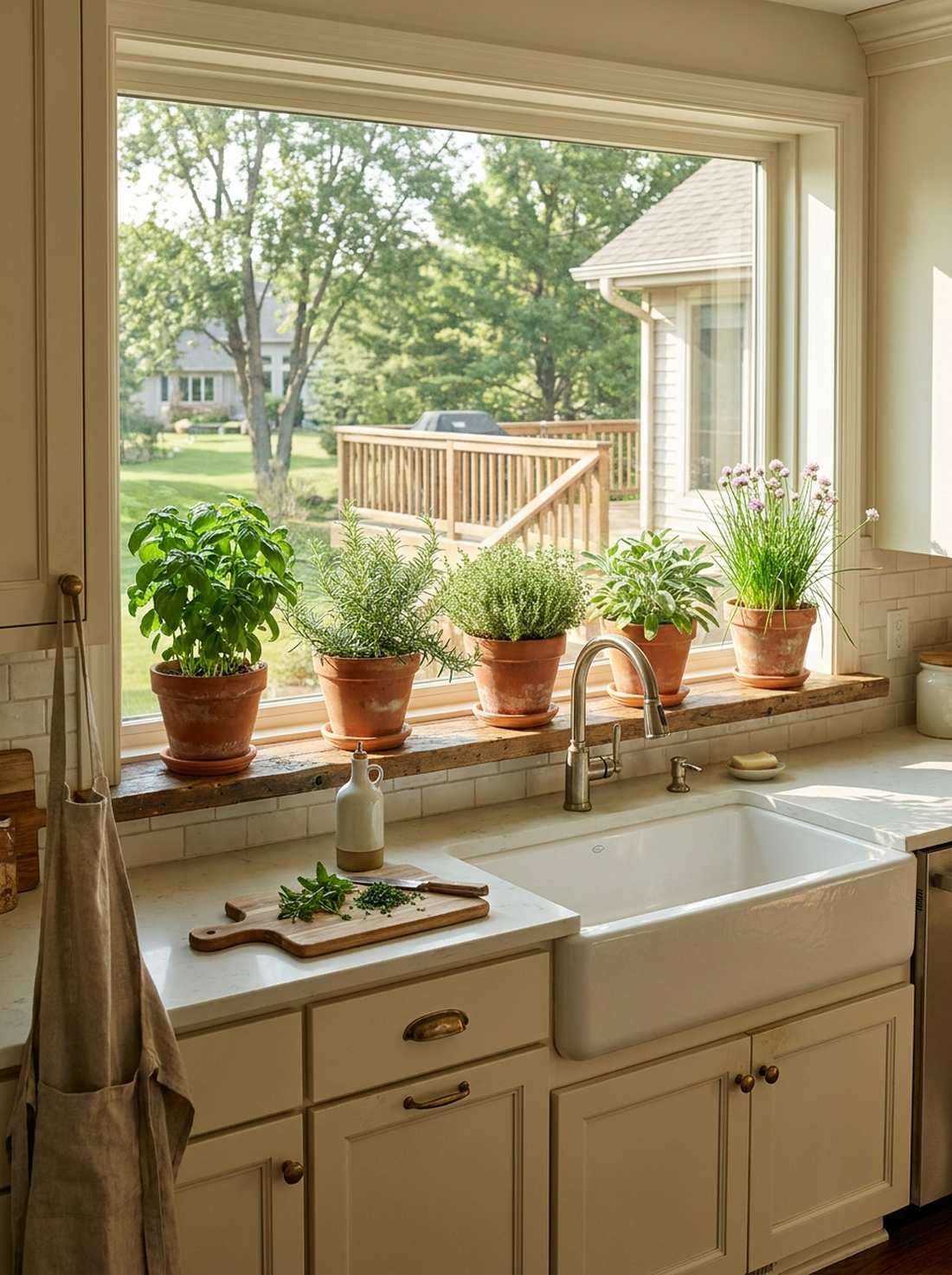 herb kitchen windowsill gardens