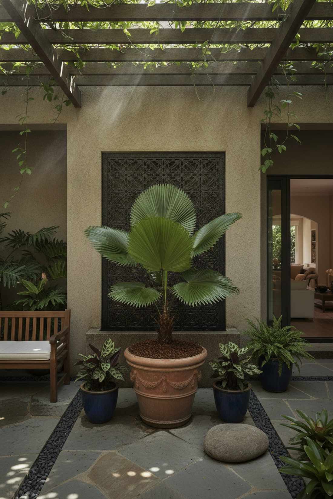 licuala grandis ruffled fan palm