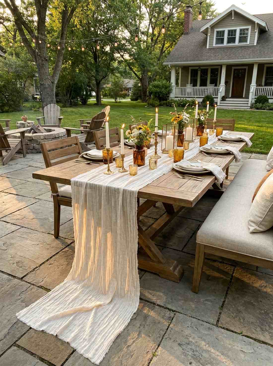 linen table runners