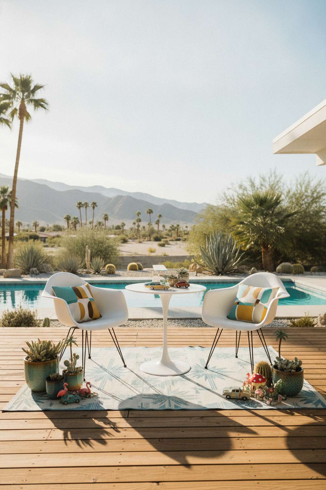 mid century curved frame chairs